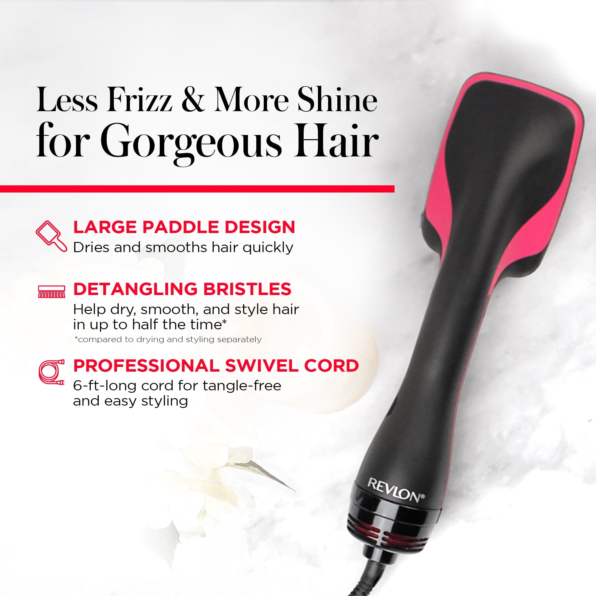 Revlon One-Step Hair Dryer and Styler, Black