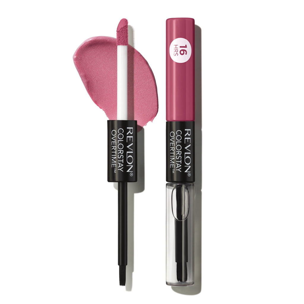 Revlon ColorStay Overtime Longwearing Gloss Lipstick with Vitamin E, 005 Infinite Raspberry, 0.07 fl oz