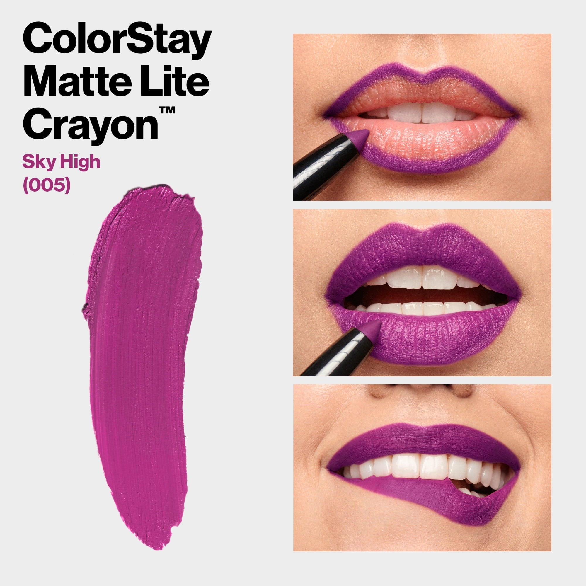 Revlon ColorStay Matte Lite Crayon, 005 Sky High, 0.049 oz