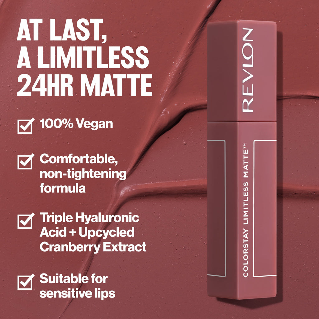 Revlon ColorStay Limitless Matte Liquid Lipstick, 24HR Wear, 015 Hype Girl, 0.17 fl oz