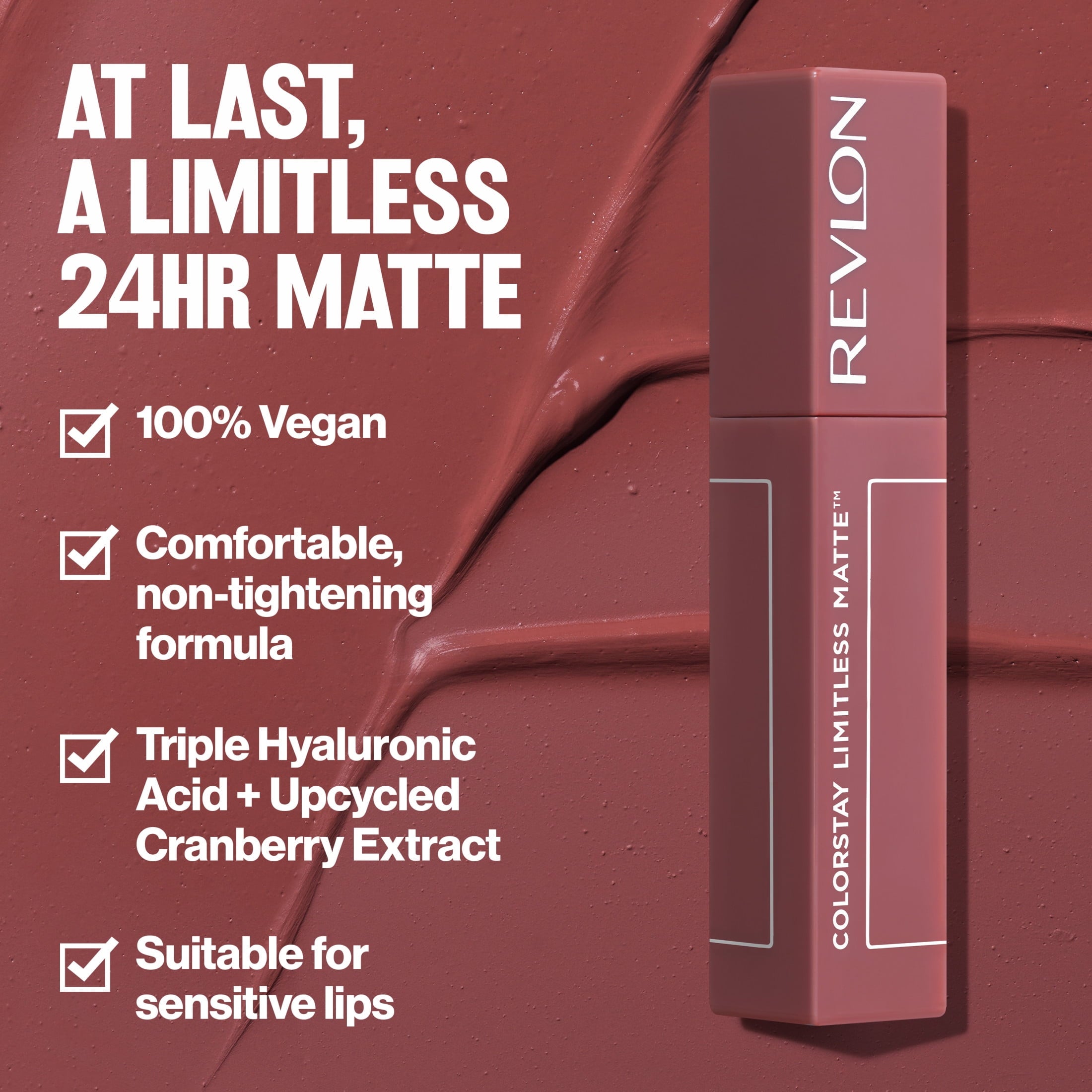 Revlon ColorStay Limitless Matte Liquid Lipstick, 24HR Wear, 015 Hype Girl, 0.17 fl oz