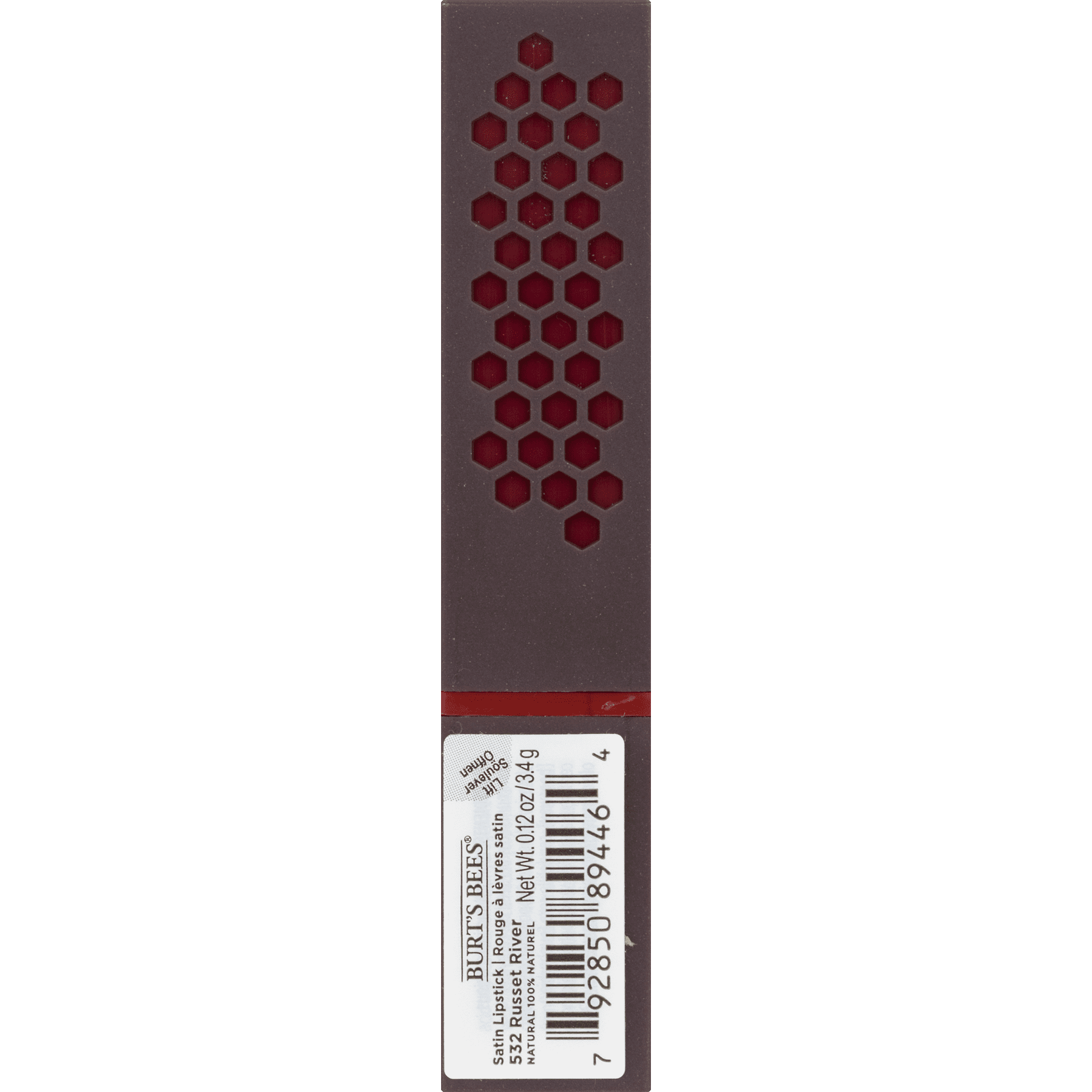 Burt's Bees 100% Natural Moisturizing Lipstick, Russet River, 1 Tube