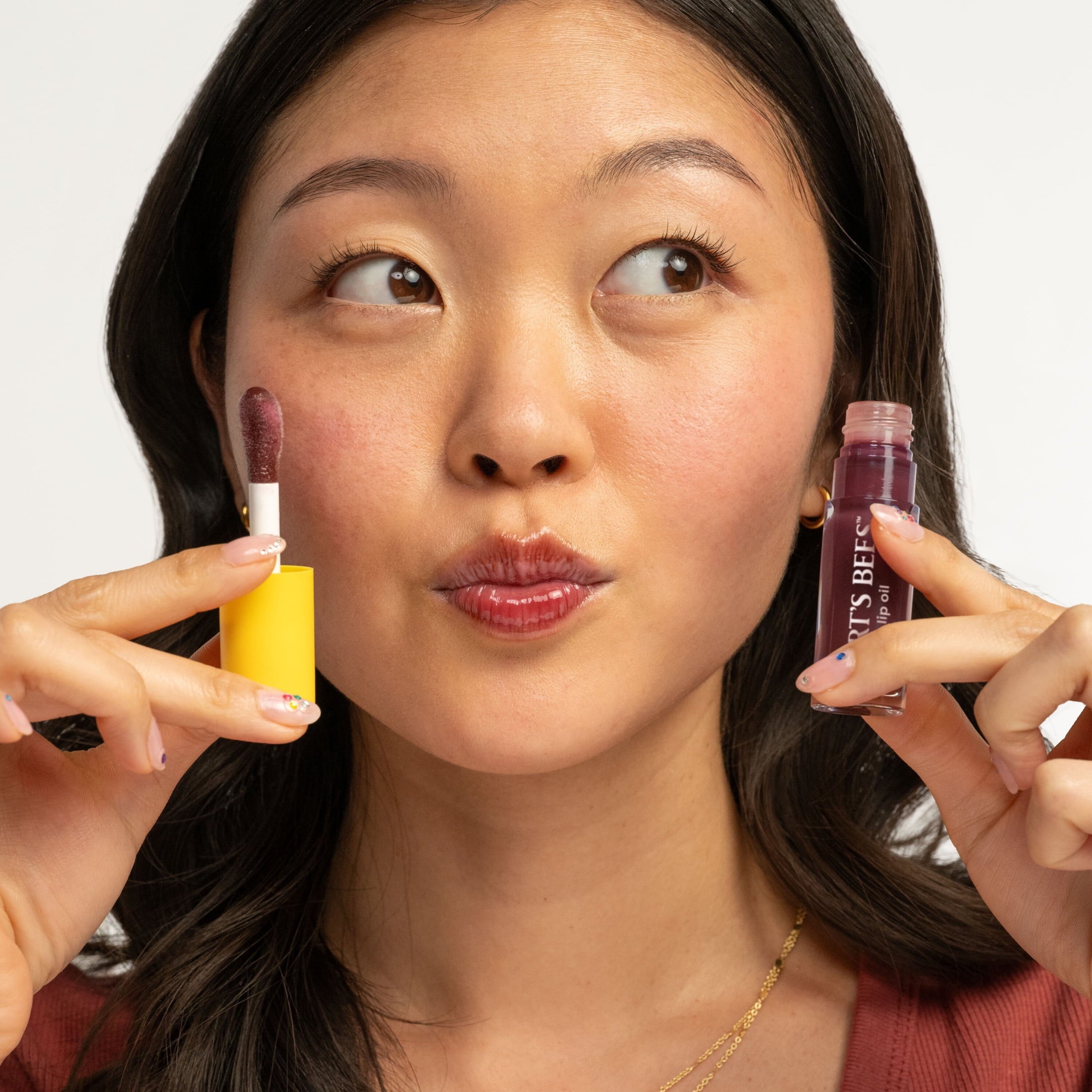 Burt's Bees Lip Oil Lip Gloss, Plum Twilight