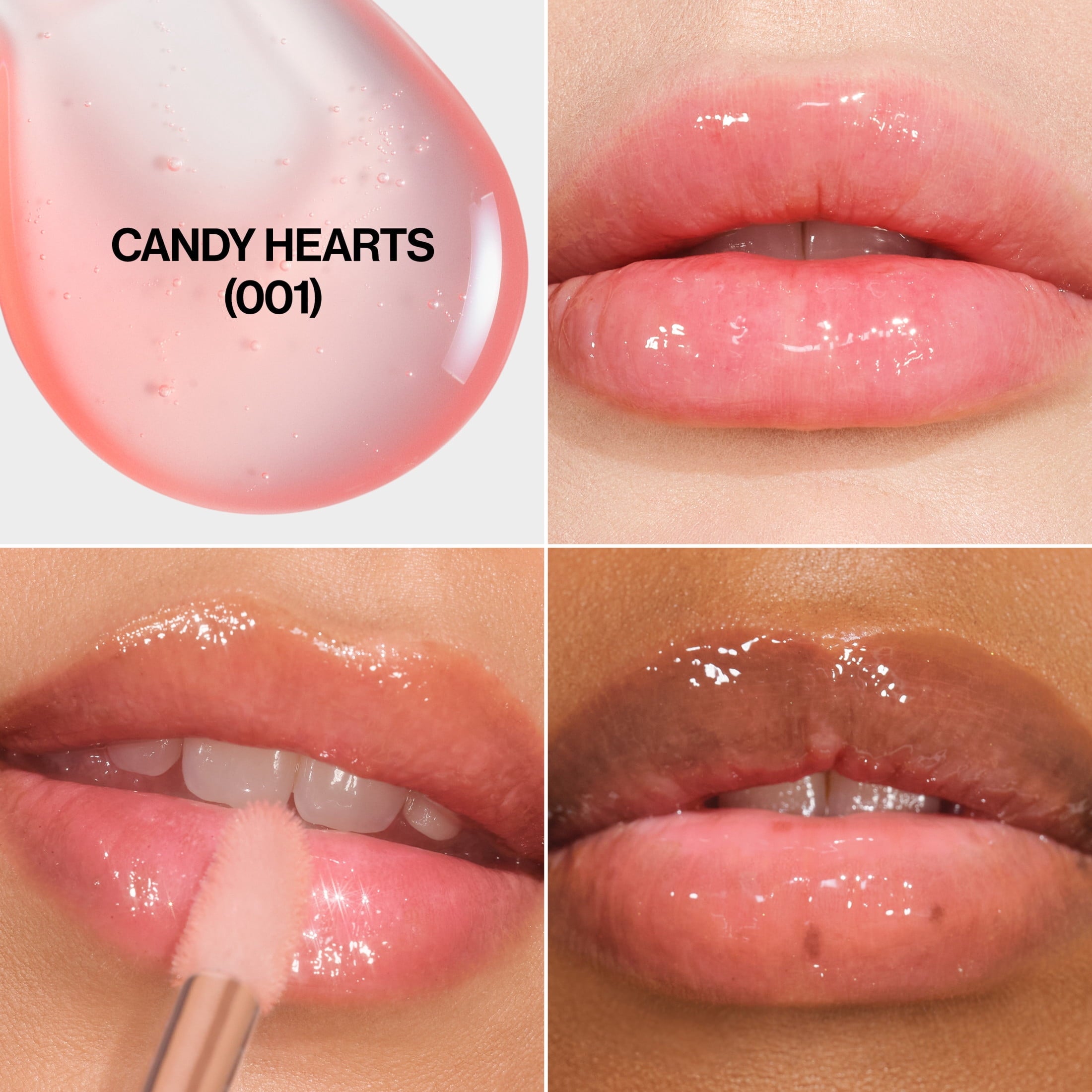 Revlon Super Lustrous Glimmer Nourishing Lip Oil, 001 Candy Hearts, 0.13 fl oz
