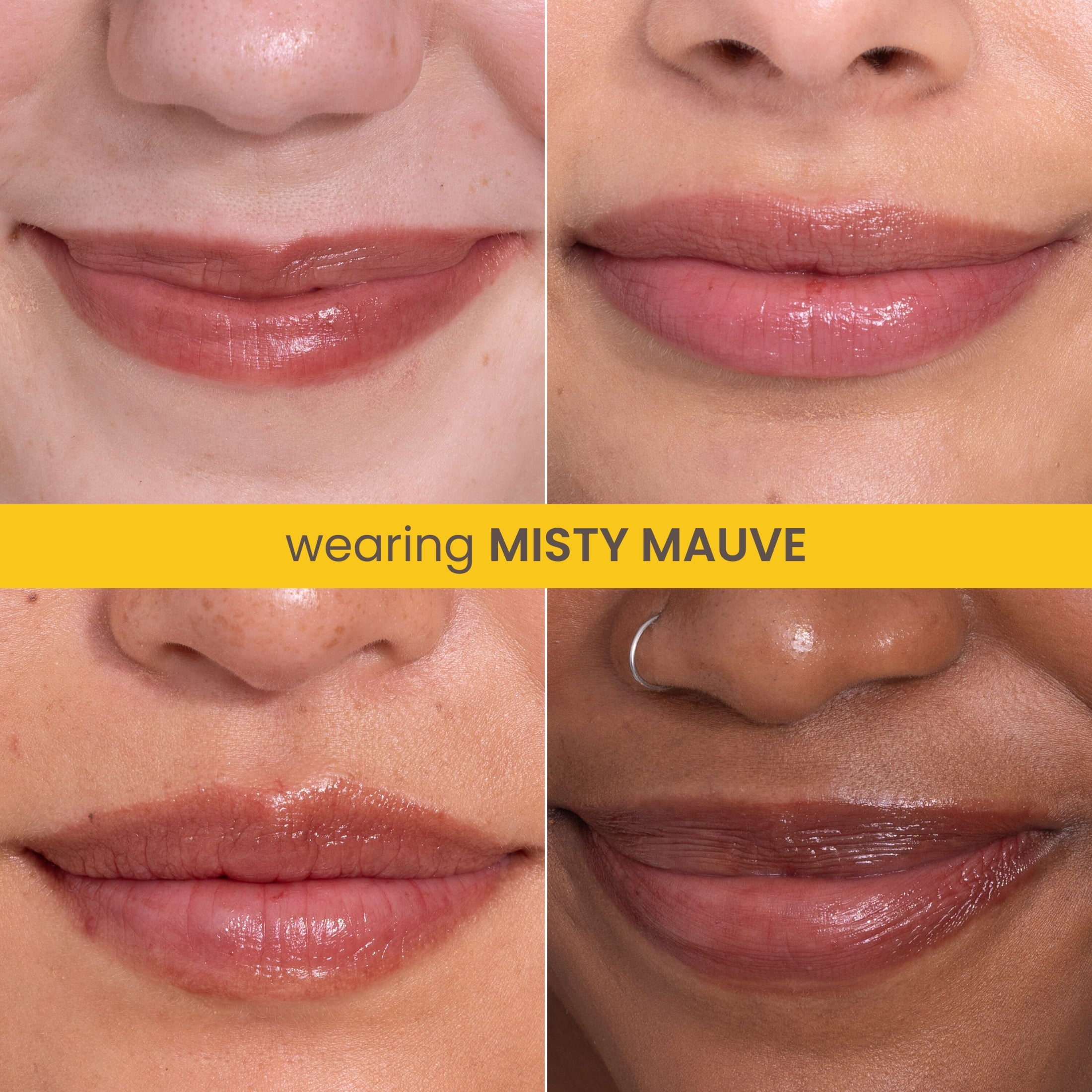 Burts Bees Boosted Tinted Lip Balm Variety Pack, Misty Mauve and Sheer Plus, 2 Pack, 0.16 oz