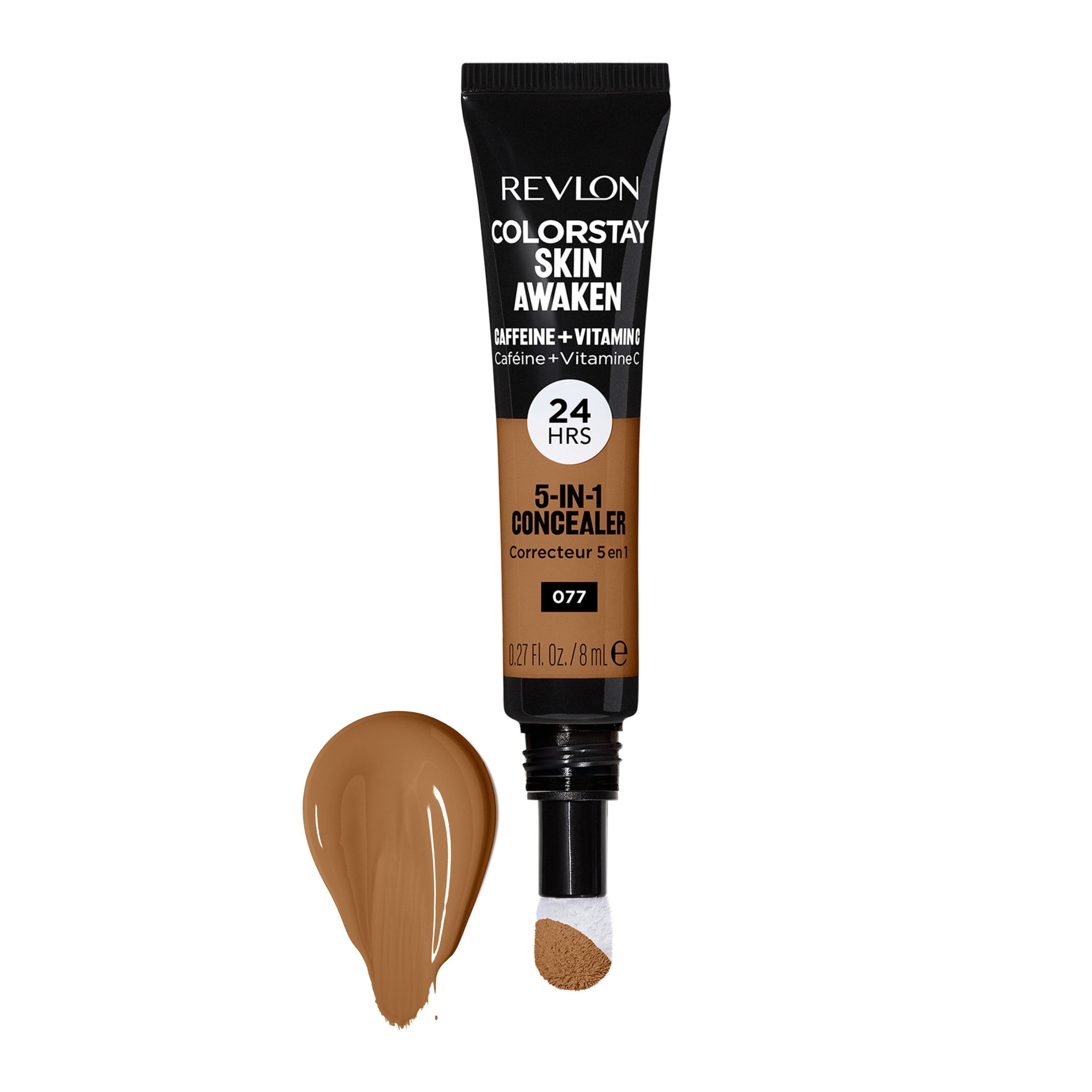 Revlon ColorStay Skin Awaken Cream Concealer Makeup, Longwear, 077 Cinnamon, 0.27 fl oz