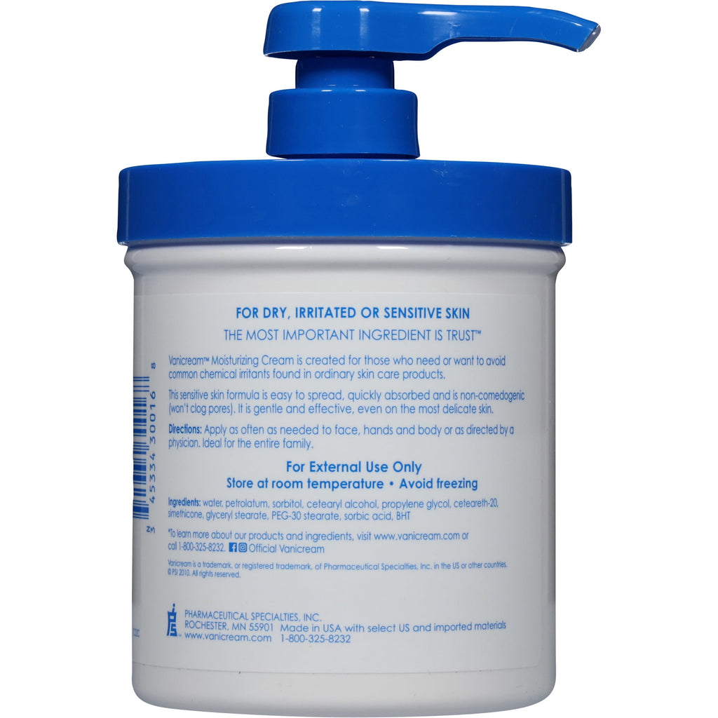 Vanicream Moisturizing Skin Cream Rich and Fragrance-Free