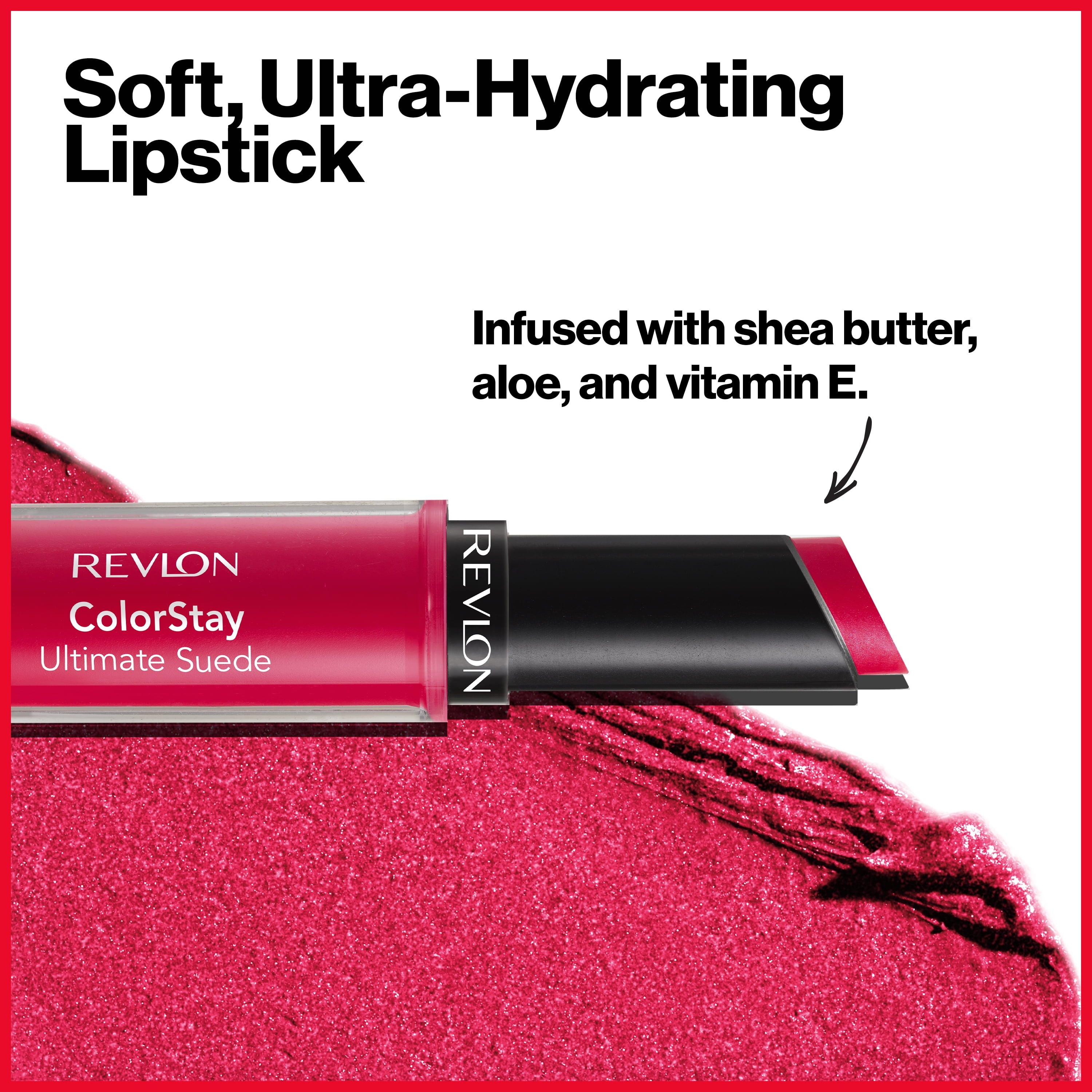 Revlon ColorStay Ultimate Suede Lipstick, Longwear Soft, Ultra-Hydrating High-Impact Lip Color, Formulated with Vitamin E, 075 Cruise Collection, 0.09 oz