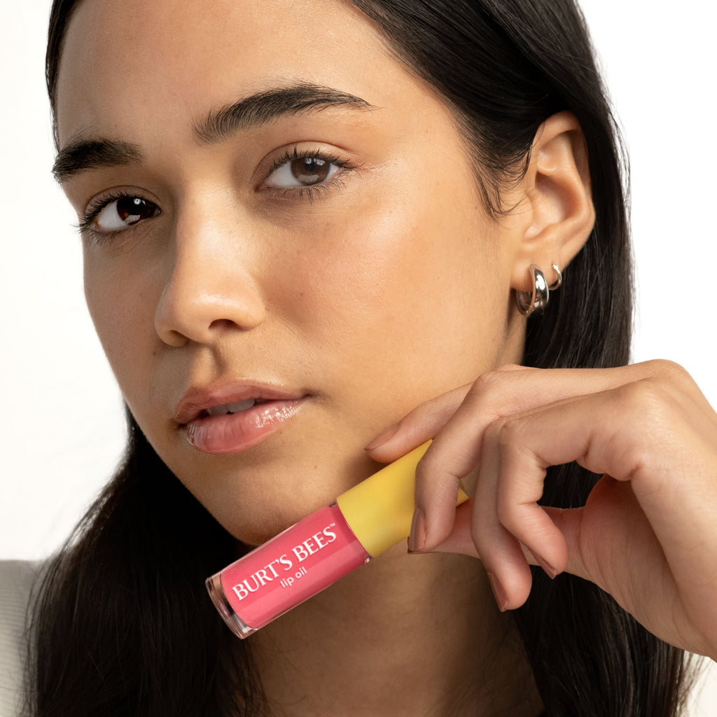 Burt's Bees Pink Sky Lip Oil Gloss with Wand Applicator, 0.15 oz.