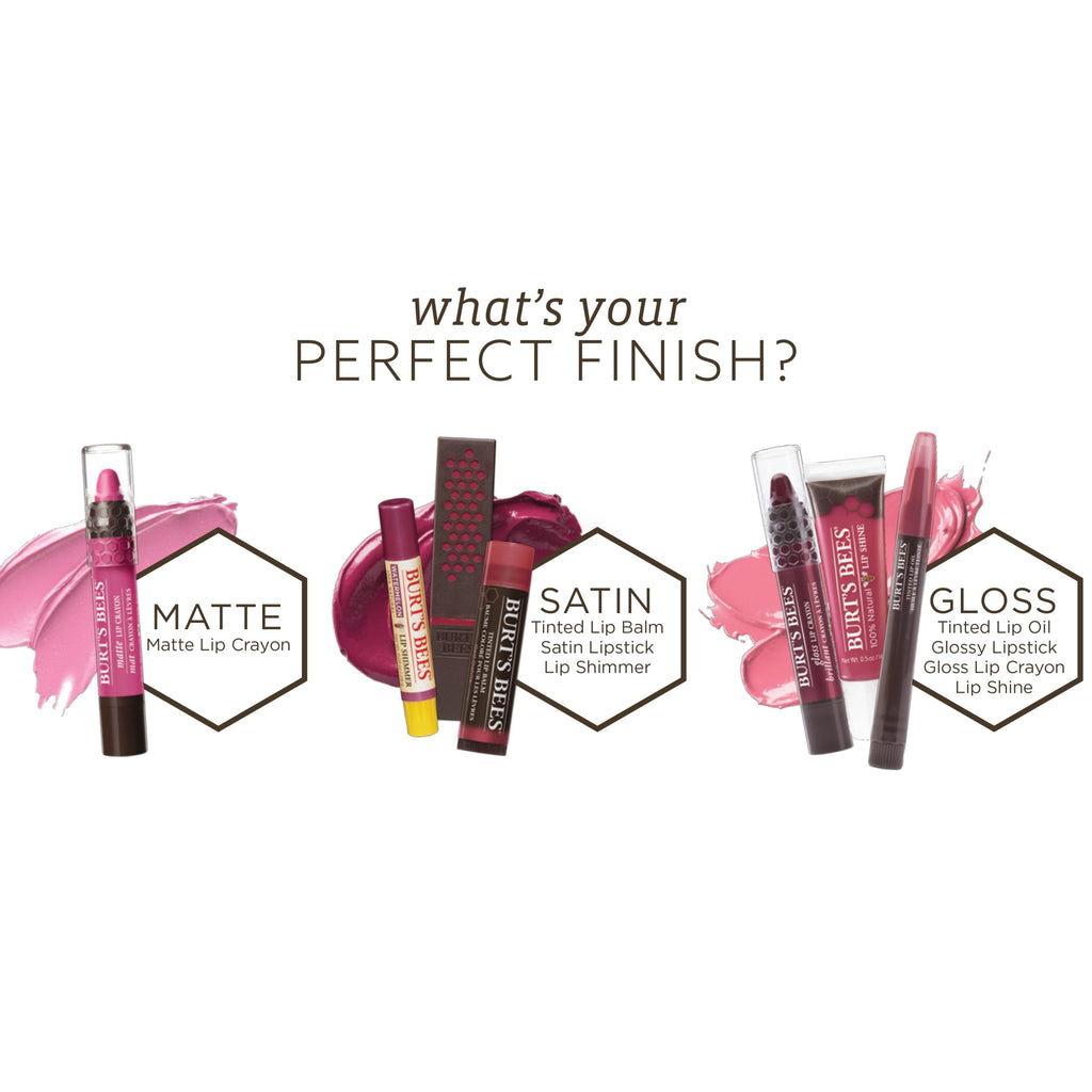 Burt's Bees 100% Natural Moisturizing Lipstick, Tulip Tide, 1 Tube
