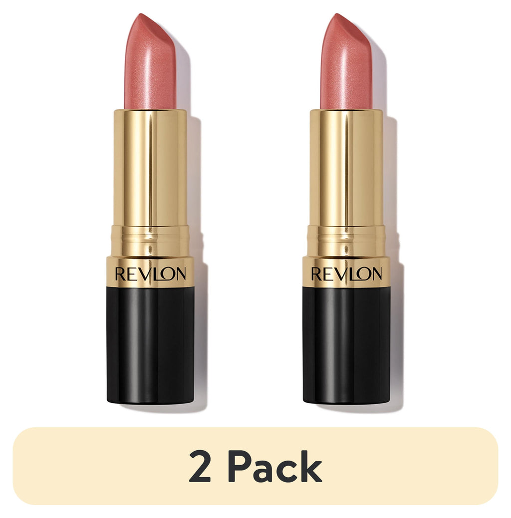 (2 pack) Revlon Super Lustrous Pearl Lipstick, Creamy Formula, 801 After Glow, 0.15 oz
