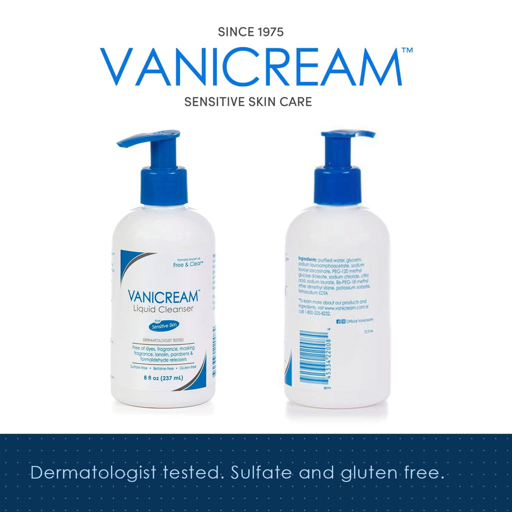 Vanicream Free and Clear Liquid Cleanser 8 Oz