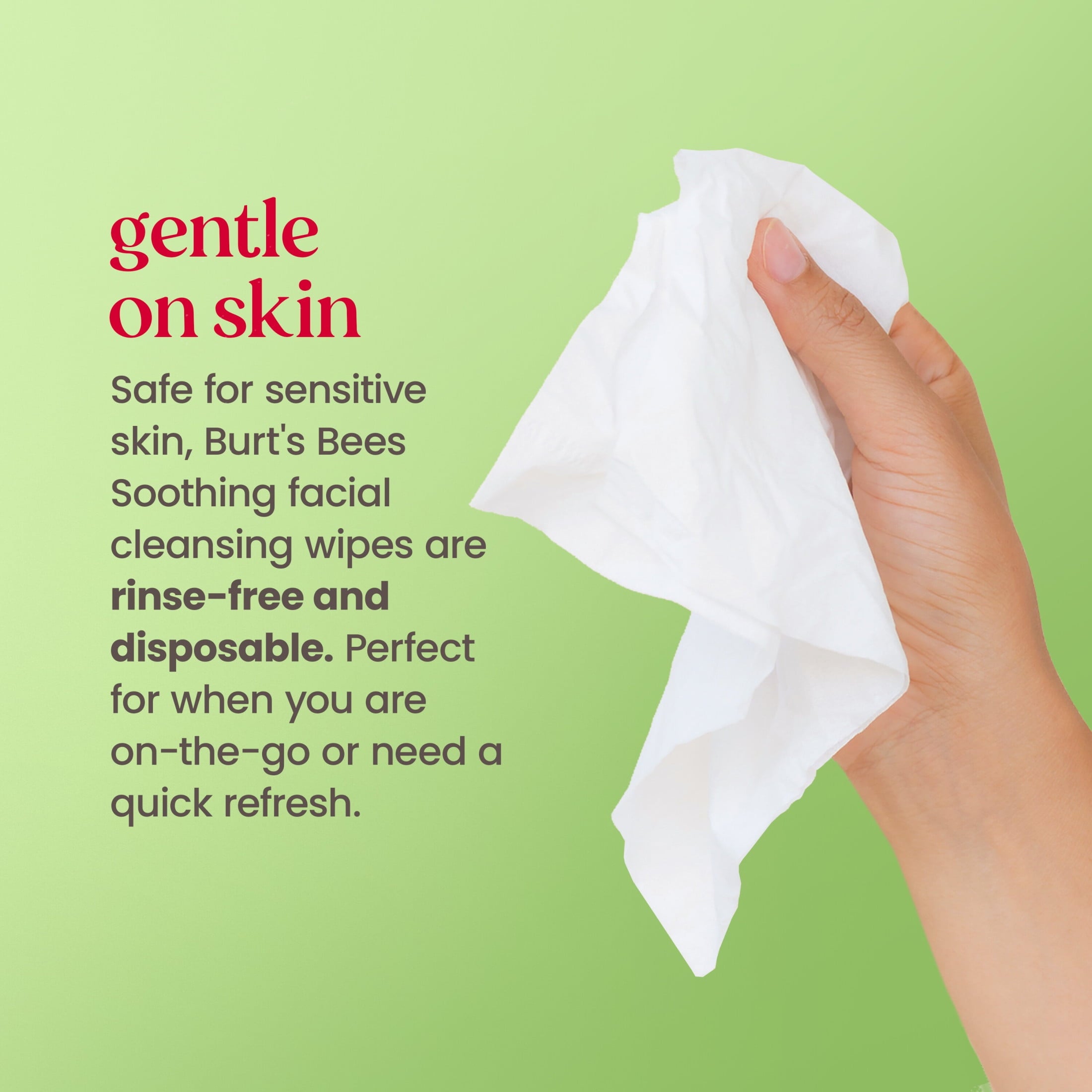 Burt's Bees Fragrance Free 3-in-1 Makeup Removing and Cleansing Wipes, 30 Count