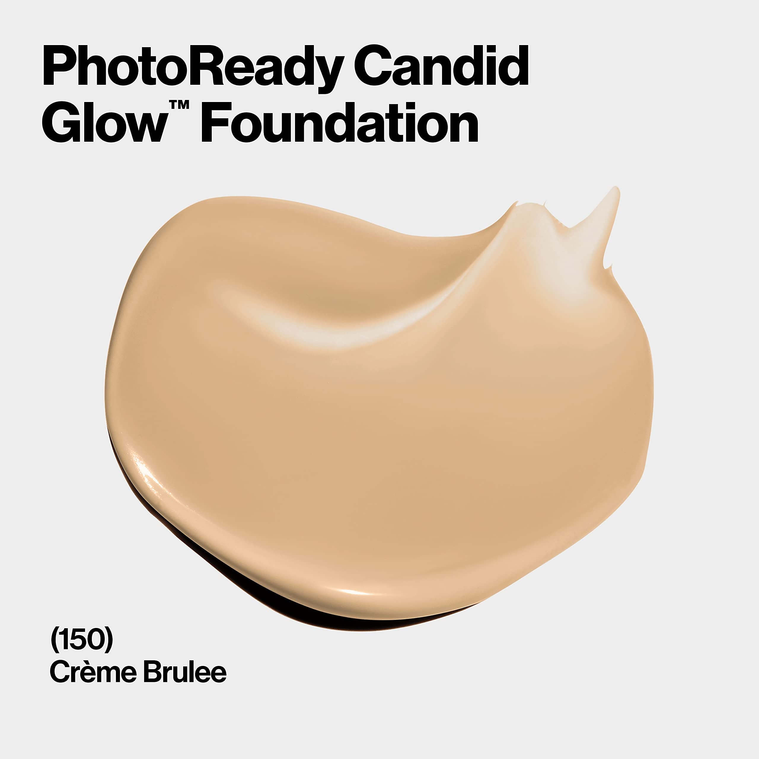 PhotoReady Candid Glow Moisture Glow Anti-Pollution Foundation, 150 Crème Brulee, 0.75 fl oz