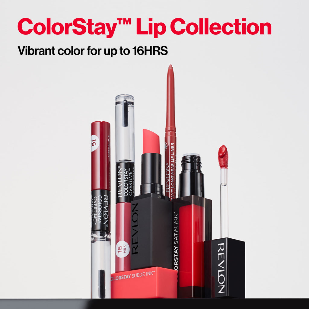 Revlon ColorStay Satin Ink Long Lasting Lipstick with Vitamin E, 023 Up All Night, 0.17 fl oz