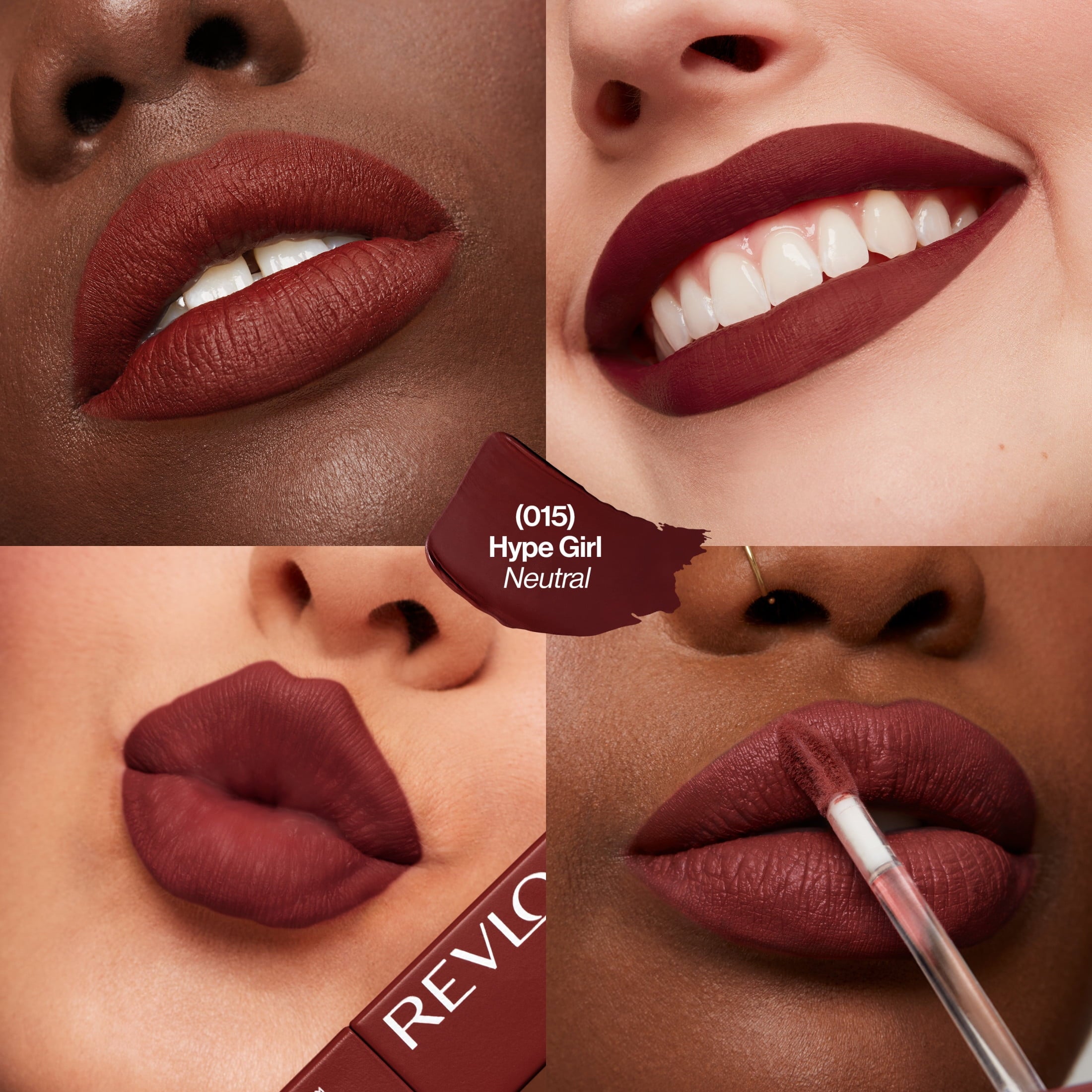 Revlon ColorStay Limitless Matte Liquid Lipstick, 24HR Wear, 015 Hype Girl, 0.17 fl oz