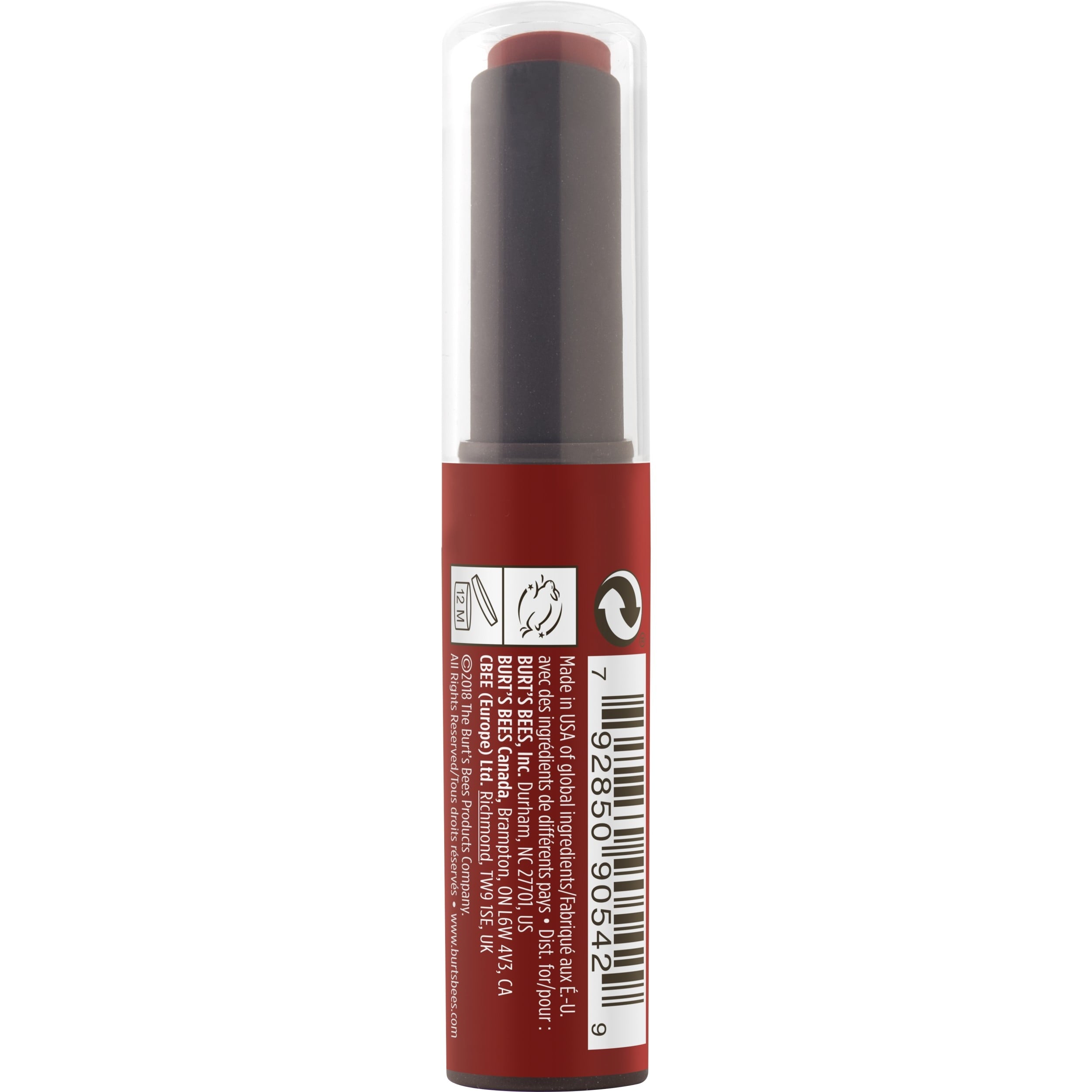 Burts Bees 100% Natural Origin Matte Stick  Liquid Ruby, 1 Tube