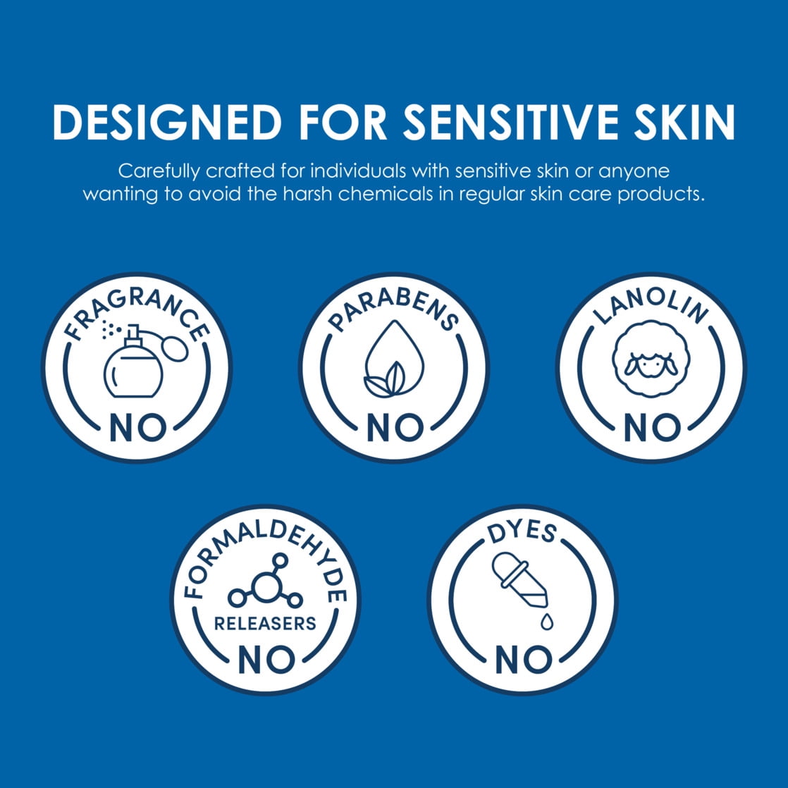 Vanicream Facial Moisturizer with SPF 30, Sunscreen with Ceramides, for Sensitive Skin, 2.5 OZ
