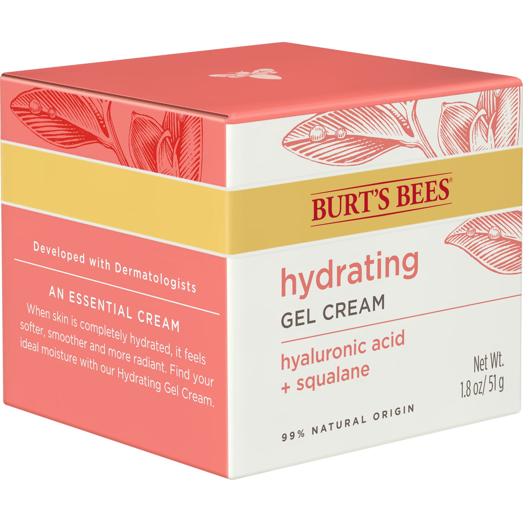 Burt's Bees Hydrating Gel Cream with Hyaluronic Acid and Squalane, 1.8 Fluid Ounces