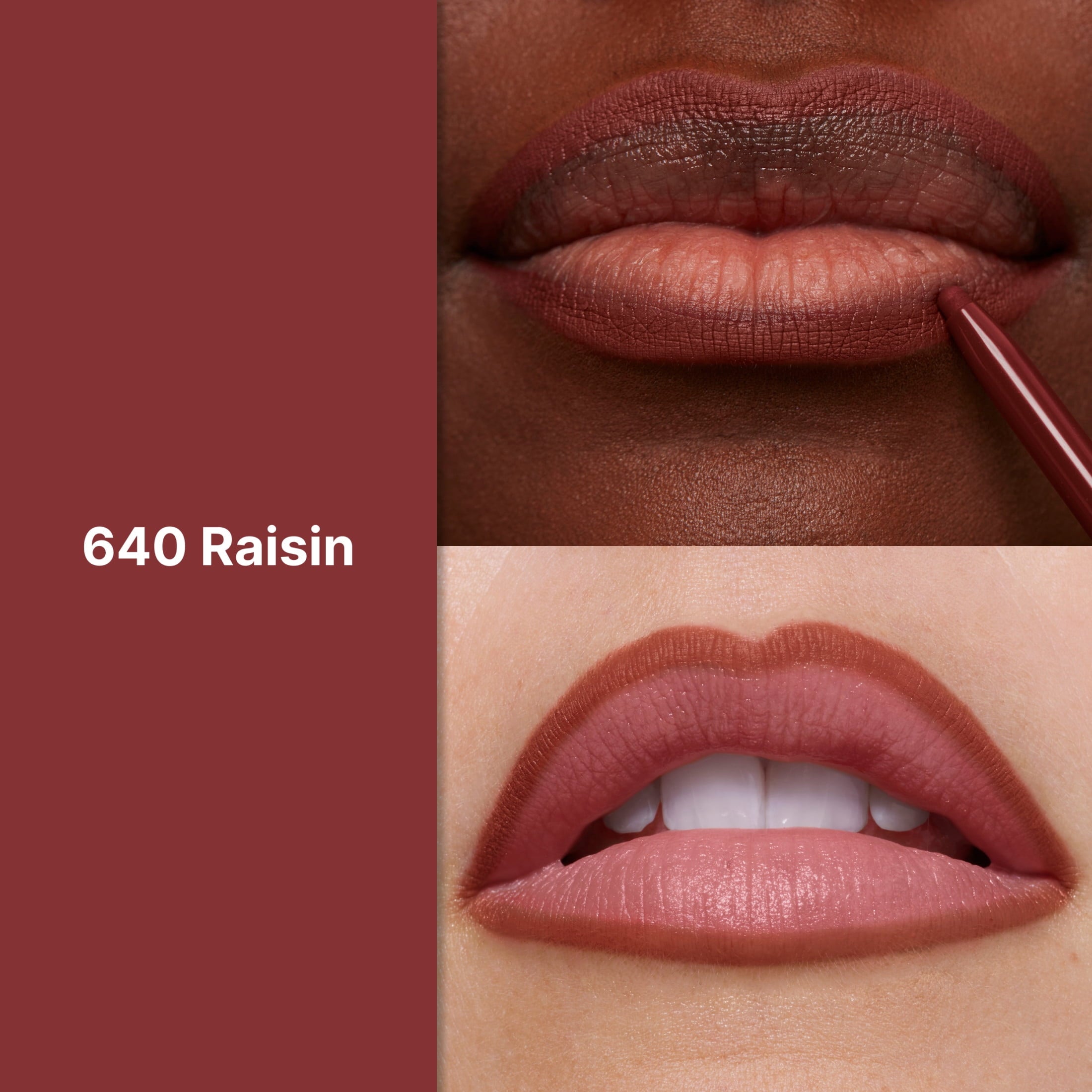 (3 pack) Revlon ColorStay Longwear Lip Liner Pencil, 640 Raisin, 0.01 oz