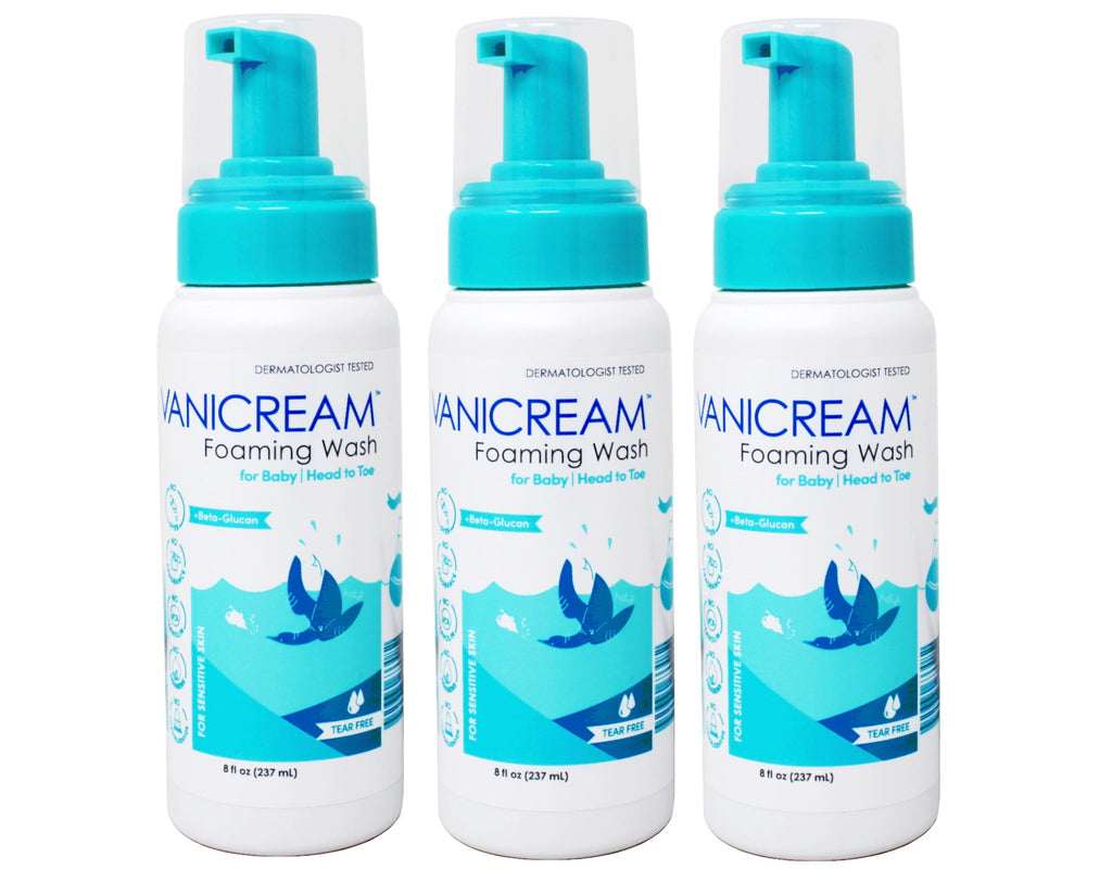 3 Pack - Vanicream Foaming Wash for Baby - 8oz - Formulated Without Common Irritants for Those with Sensitive Skin