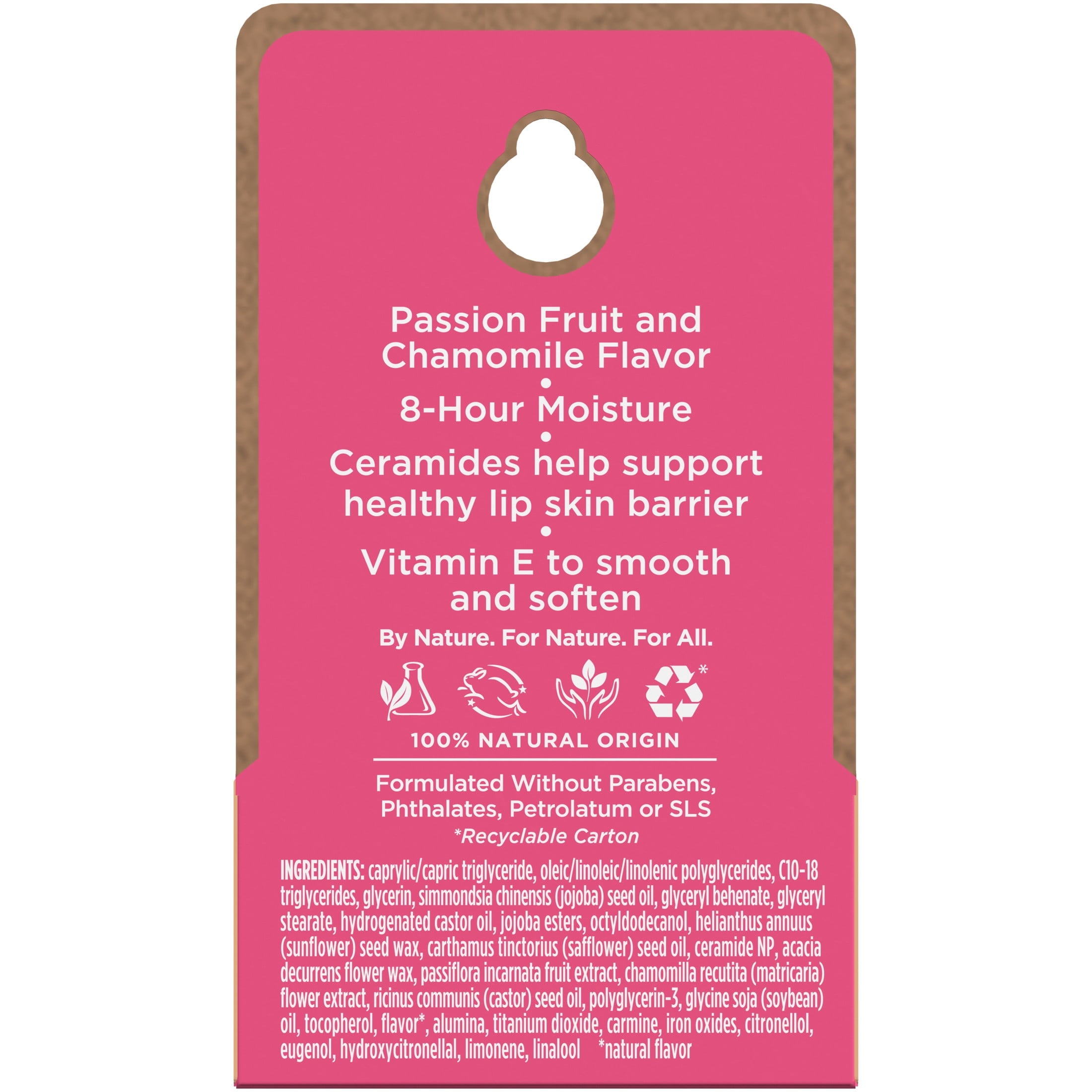 Burt's Bees Overnight Lip Mask Treatment for Dry Lips, Passion Fruit and Chamomile, 0.25 oz.