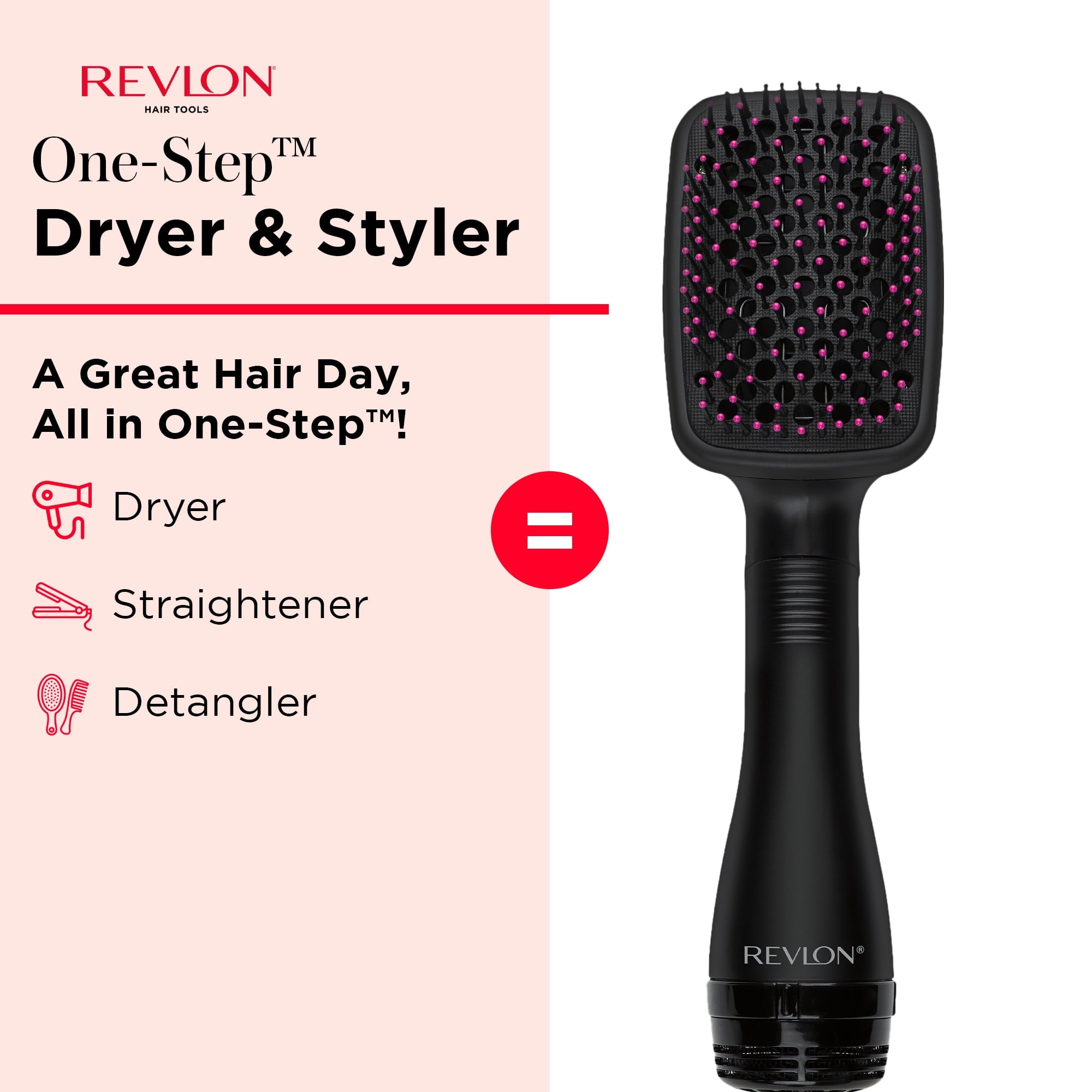 Revlon One-Step Hair Dryer and Styler, Black
