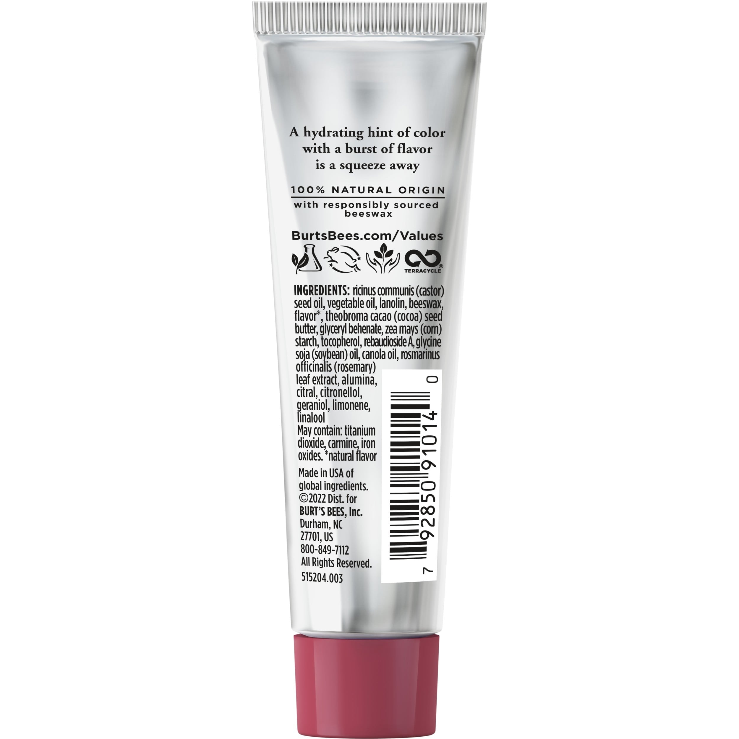Burt's Bees Tinted Squeeze Wax Berry Sorbet Peggable 36/0.43oz