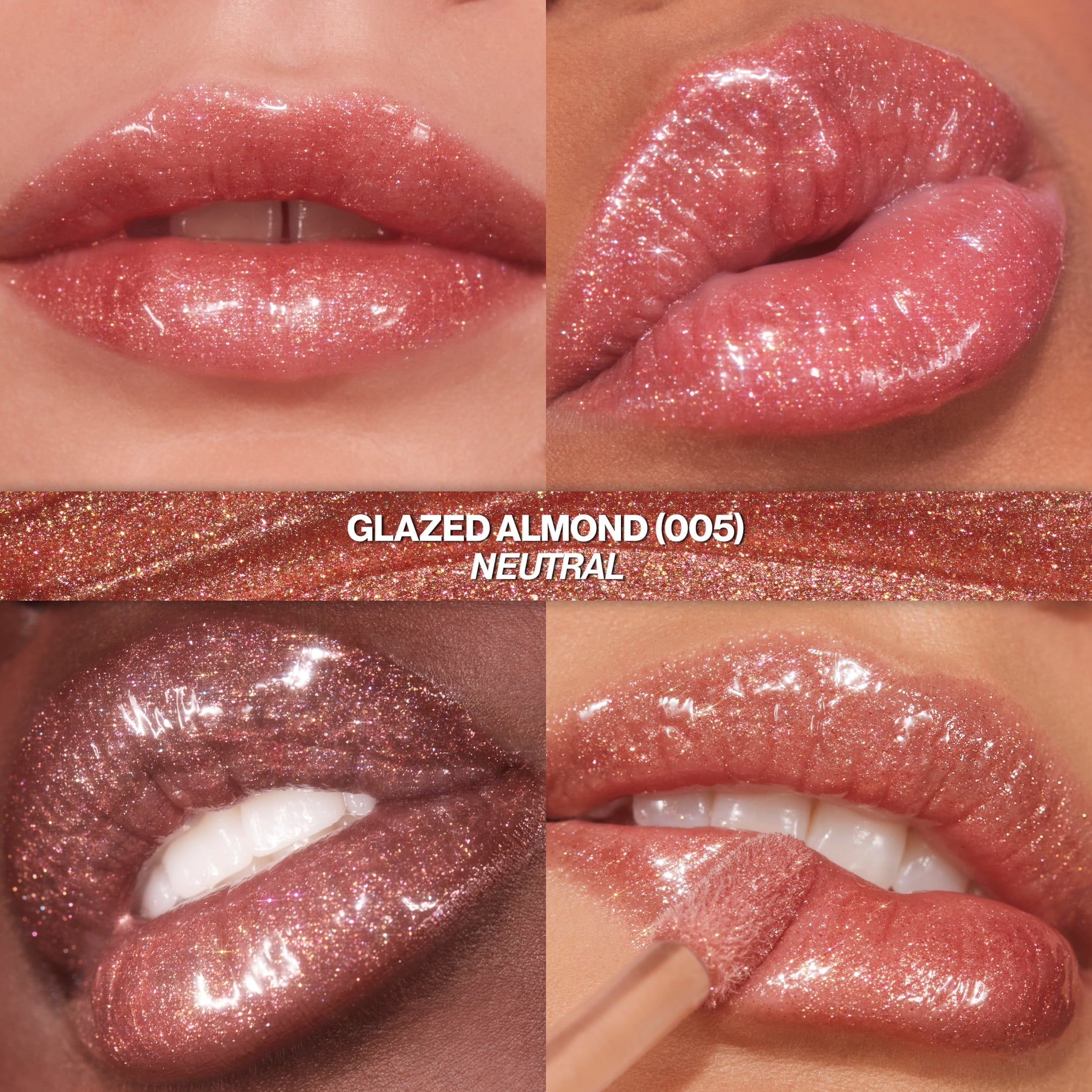 Revlon Super Lustrous Glimmer High-Shine Lip Gloss, 005 Glazed Almond, 0.13 fl oz