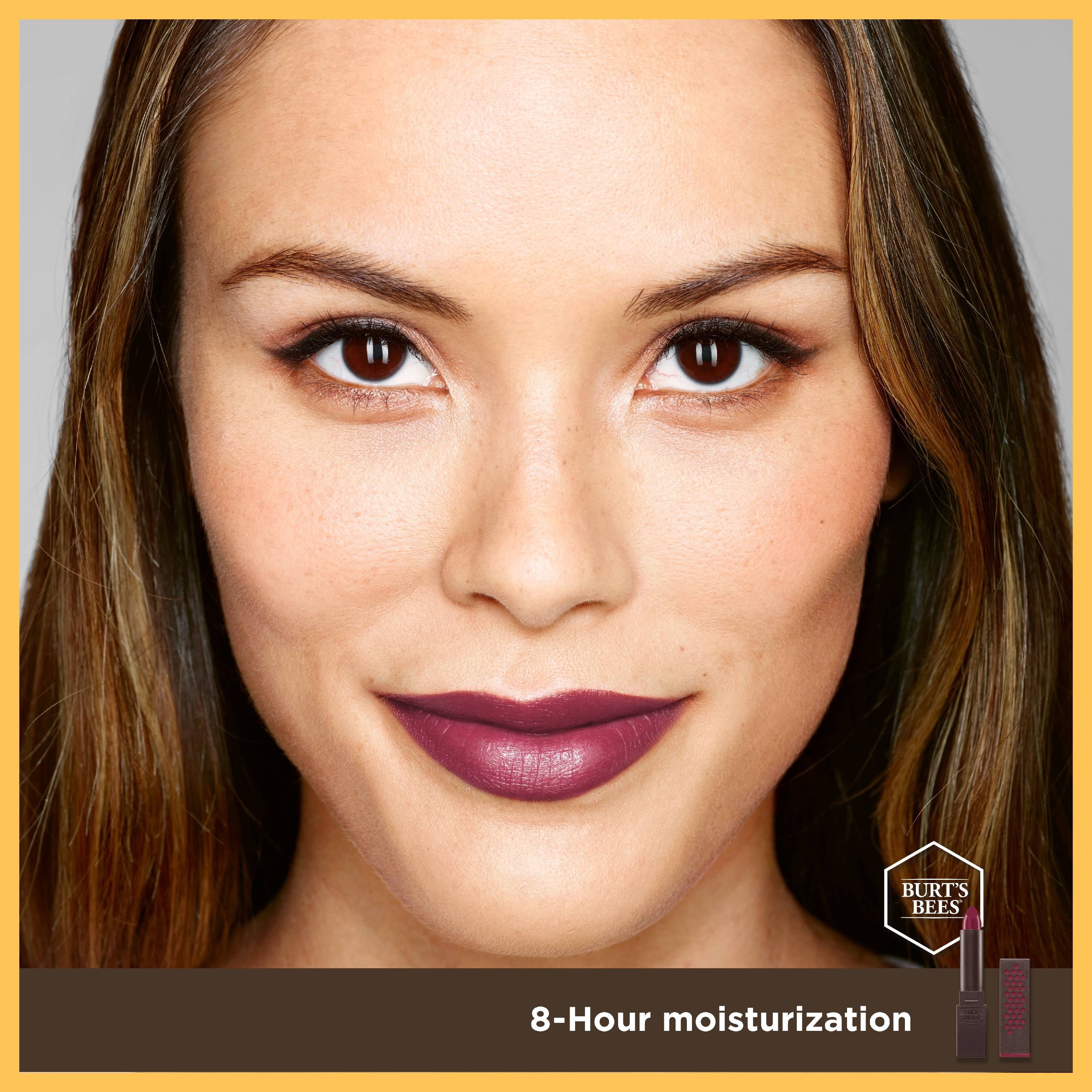 Burt's Bees 100% Natural Moisturizing Lipstick, Brimming Berry - 1 Tube