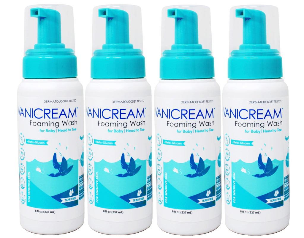 4 Pack - Vanicream Foaming Wash for Baby - 8oz - Formulated Without Common Irritants for Those with Sensitive Skin
