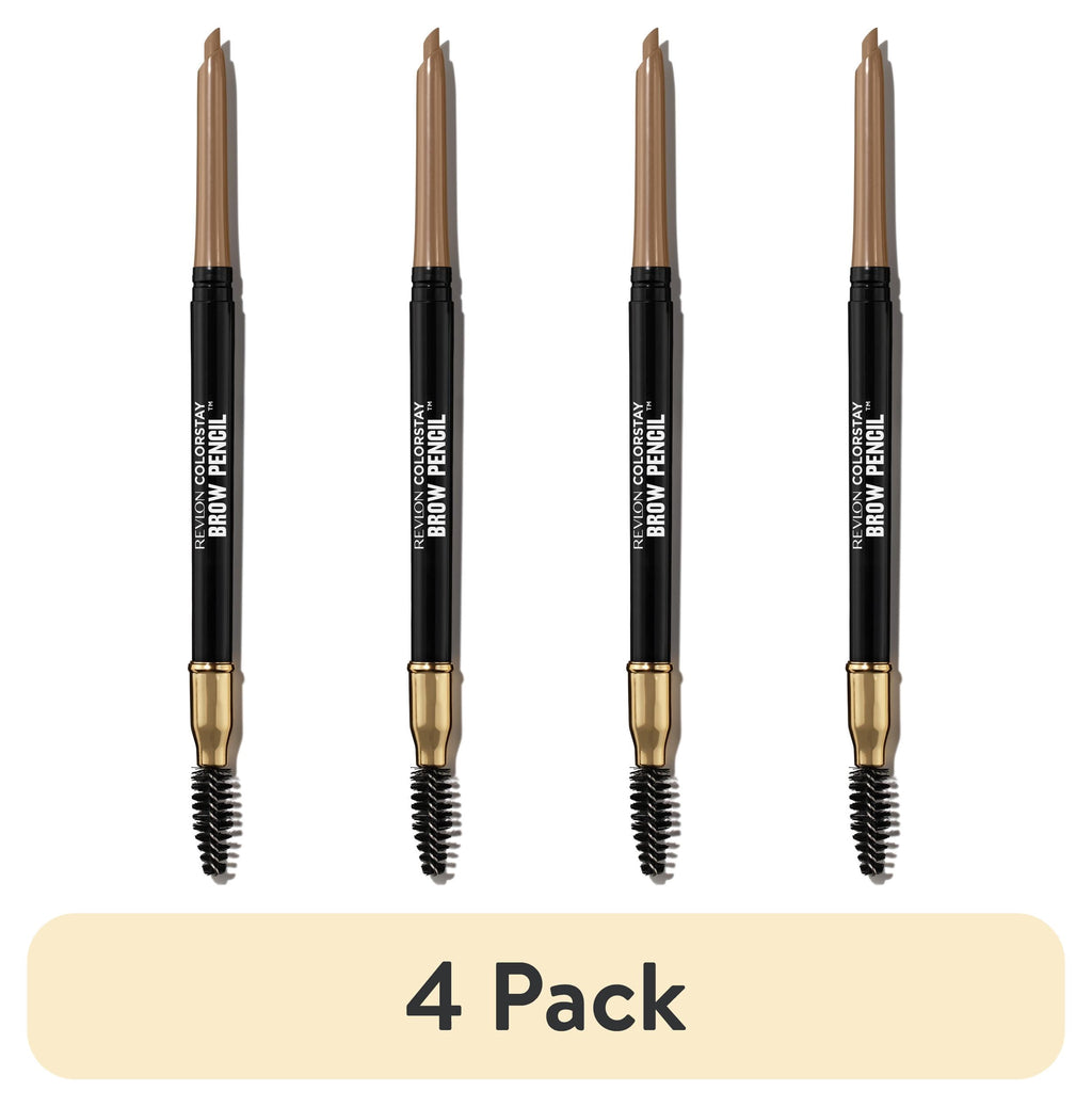 (4 pack) Revlon ColorStay Waterproof Eyebrow Pencil, Mechanical & Long Lasting, 205 Blonde, 0.021 oz