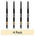 (4 pack) Revlon ColorStay Waterproof Eyebrow Pencil, Mechanical & Long Lasting, 225 Soft Black, 0.021 oz