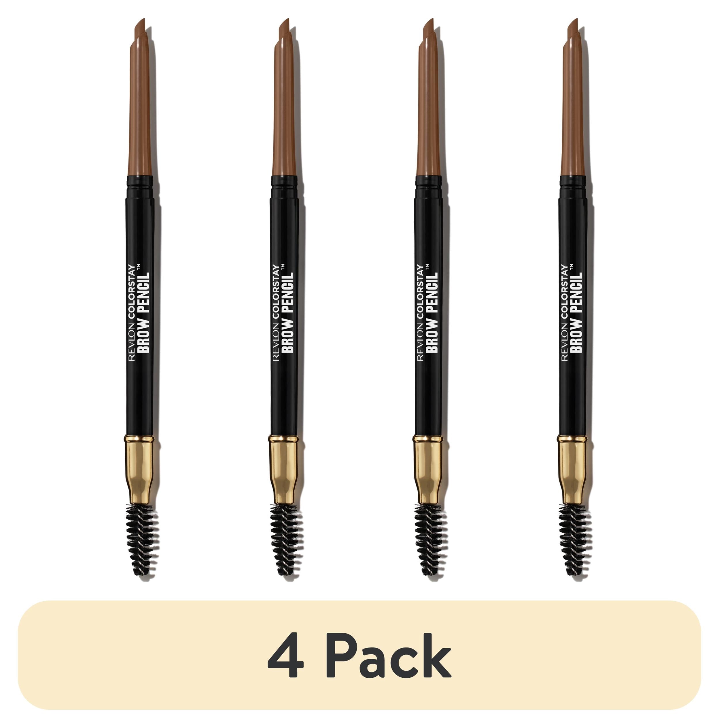 (4 pack) Revlon ColorStay Waterproof Eyebrow Pencil, Mechanical & Long Lasting, 210 Soft Brown, 0.021 oz