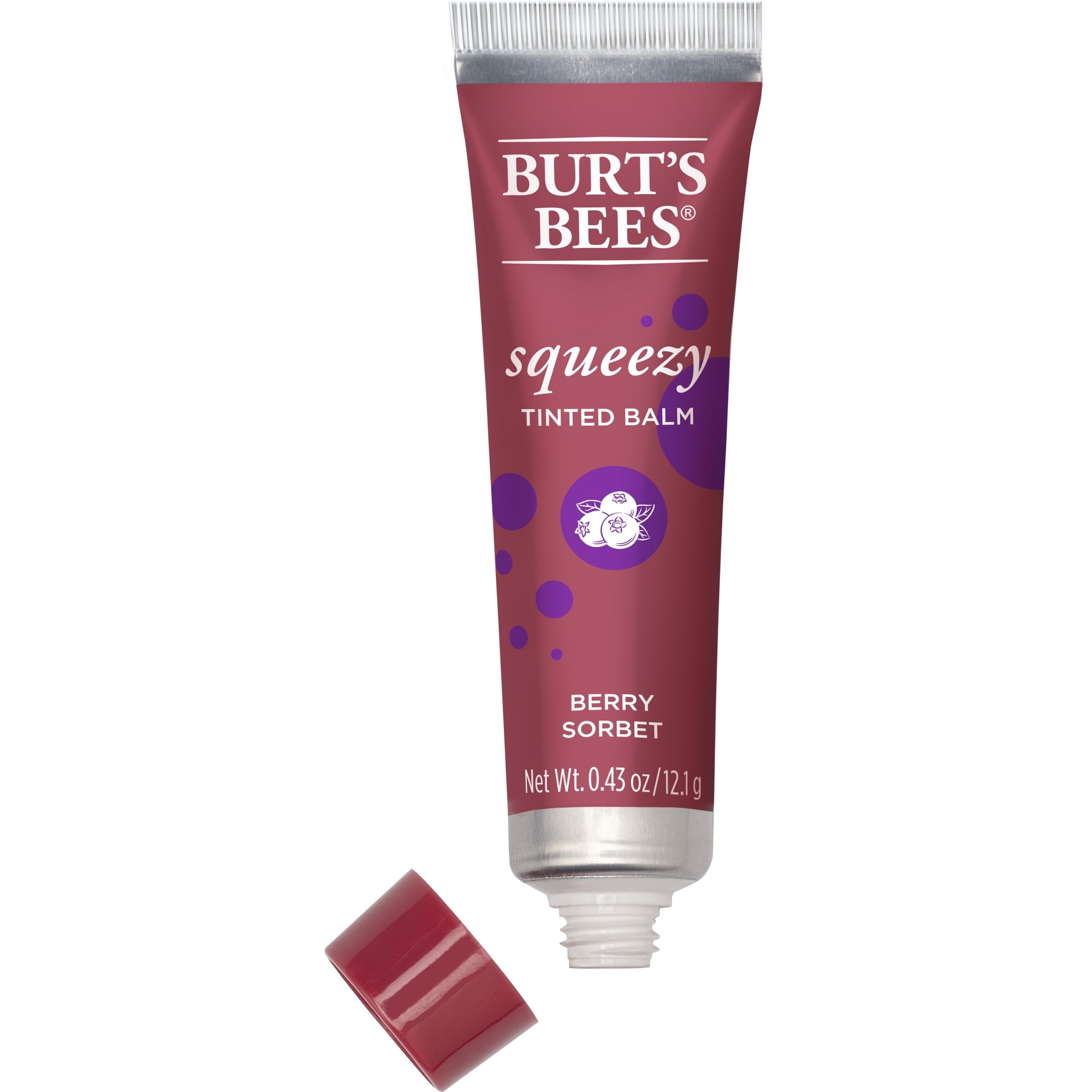 Burt's Bees Tinted Squeeze Wax Berry Sorbet Peggable 36/0.43oz