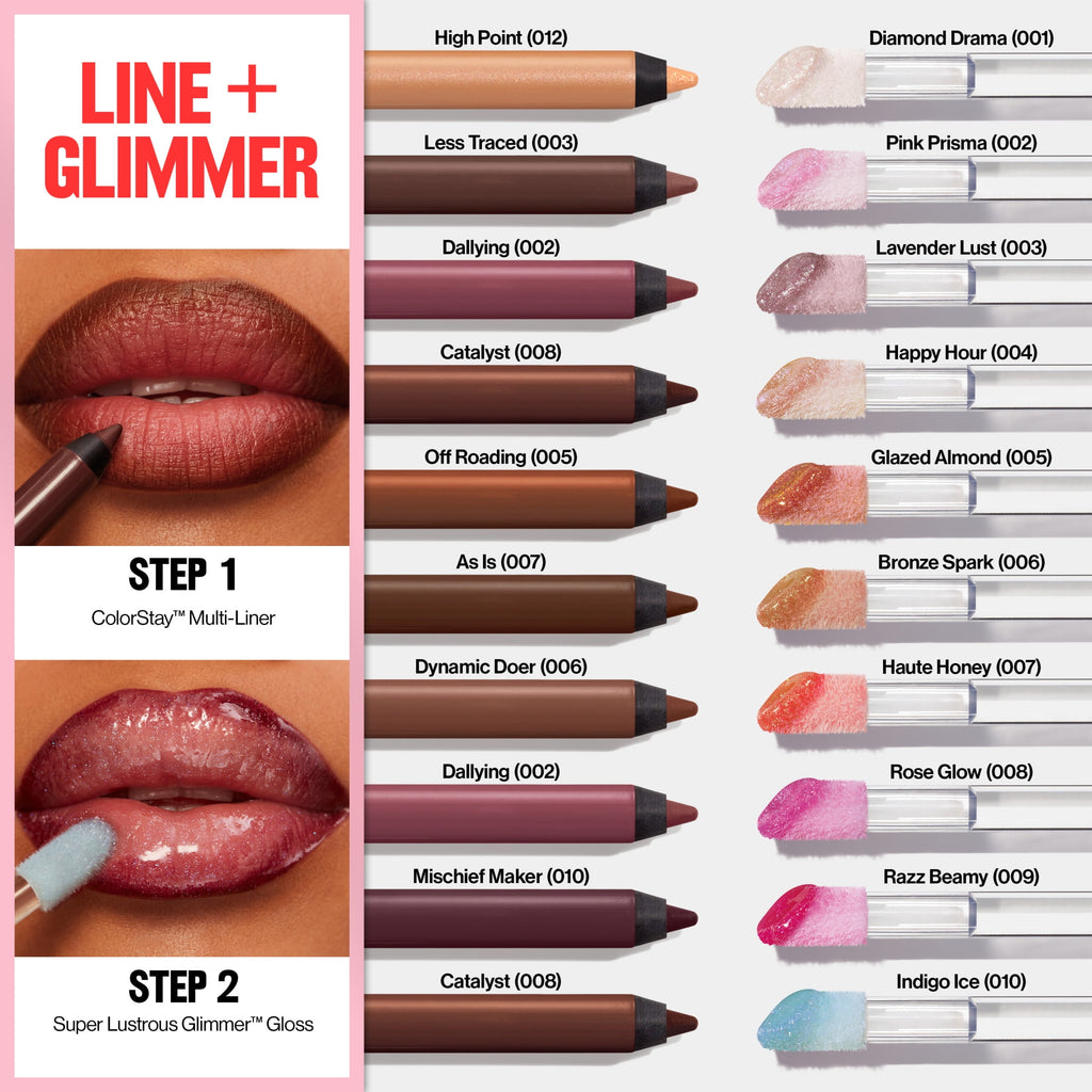 Revlon Super Lustrous Glimmer High-Shine Lip Gloss, 005 Glazed Almond, 0.13 fl oz