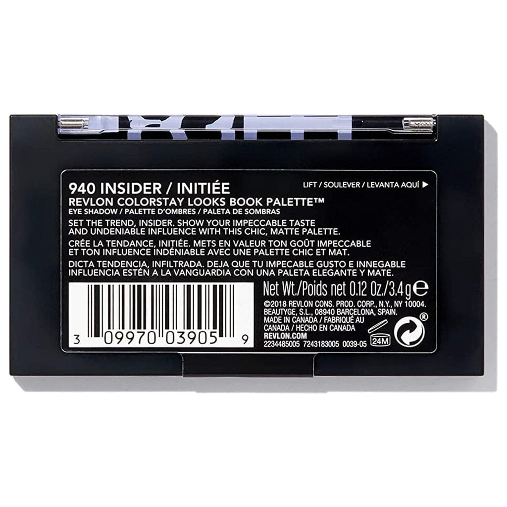 Revlon ColorStay Looks Book Eye Shadow Palette, 940 Insider, 0.12 oz