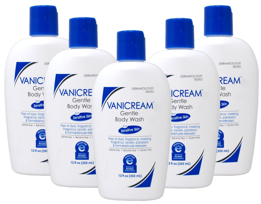 5 Pack - Vanicream, Gentle Body Wash, For Sensitive Skin, Fragrance Free, 12 fl oz (355 ml)