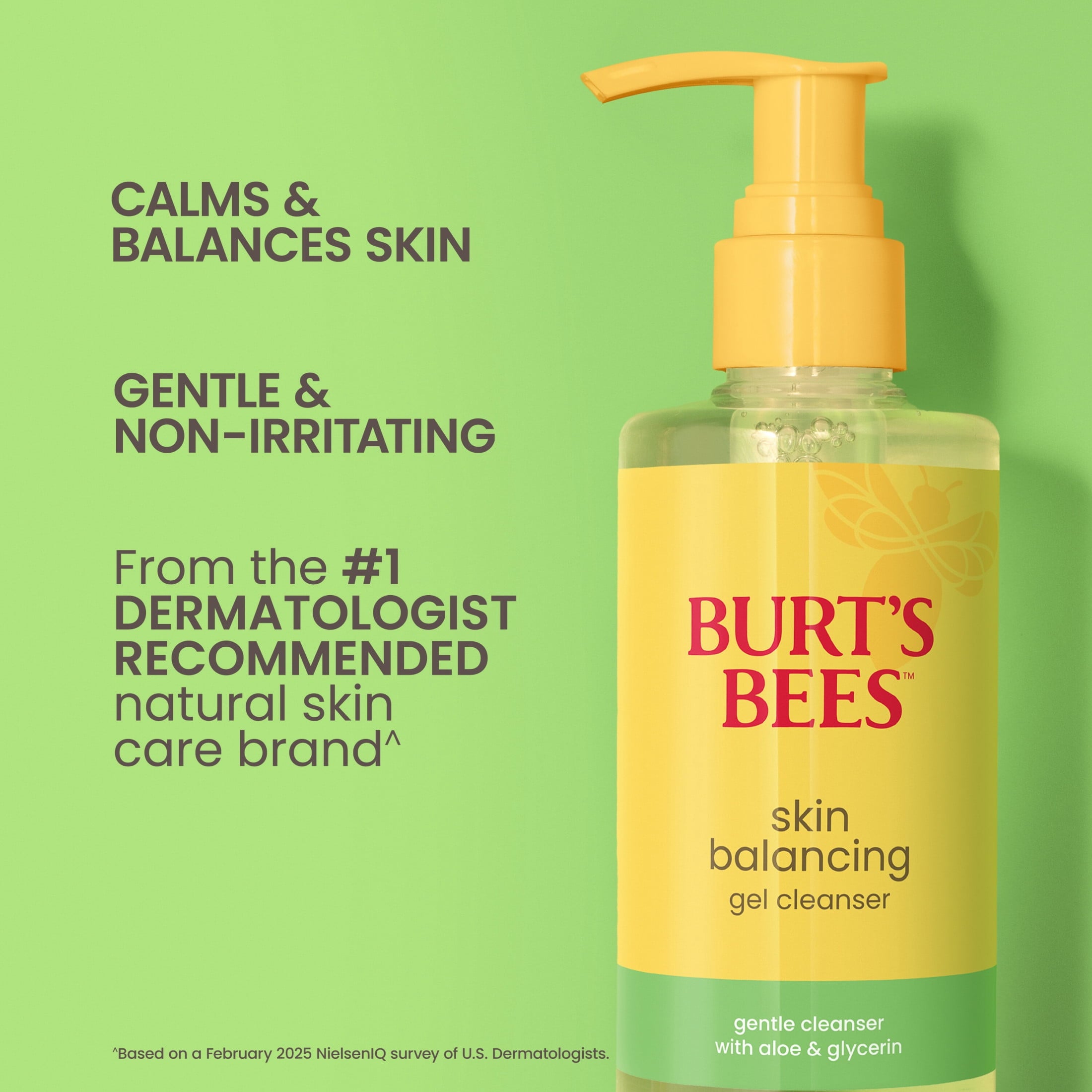 Burt's Bees Skin Balancing Gel Face Cleanser with Aloe & Glycerin, 8 fl oz