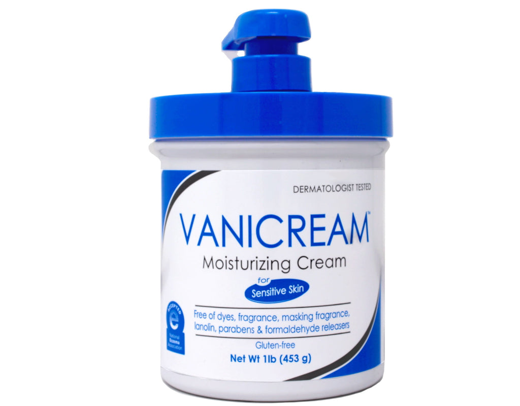 Vanicream Moisturizing Skin Cream for Sensitive Skin with Pump Dispenser - 16 fl oz (1 lb) -2 Pack