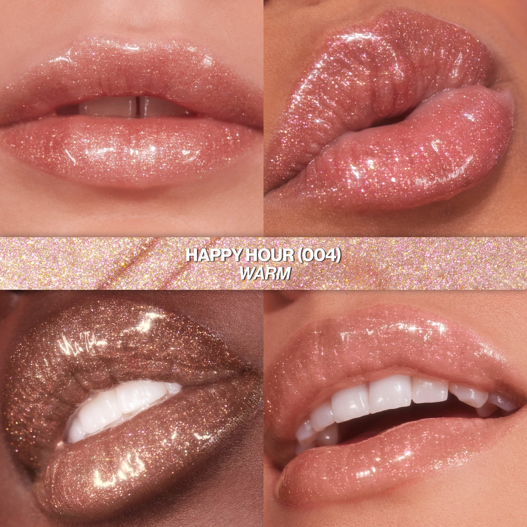 Revlon Super Lustrous Glimmer High-Shine Lip Gloss, 004 Happy Hour, 0.13 fl oz
