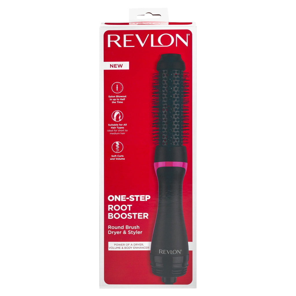 Revlon One-Step 1-1/2" Root Booster Round Hair Dryer, Black, Holiday Edition
