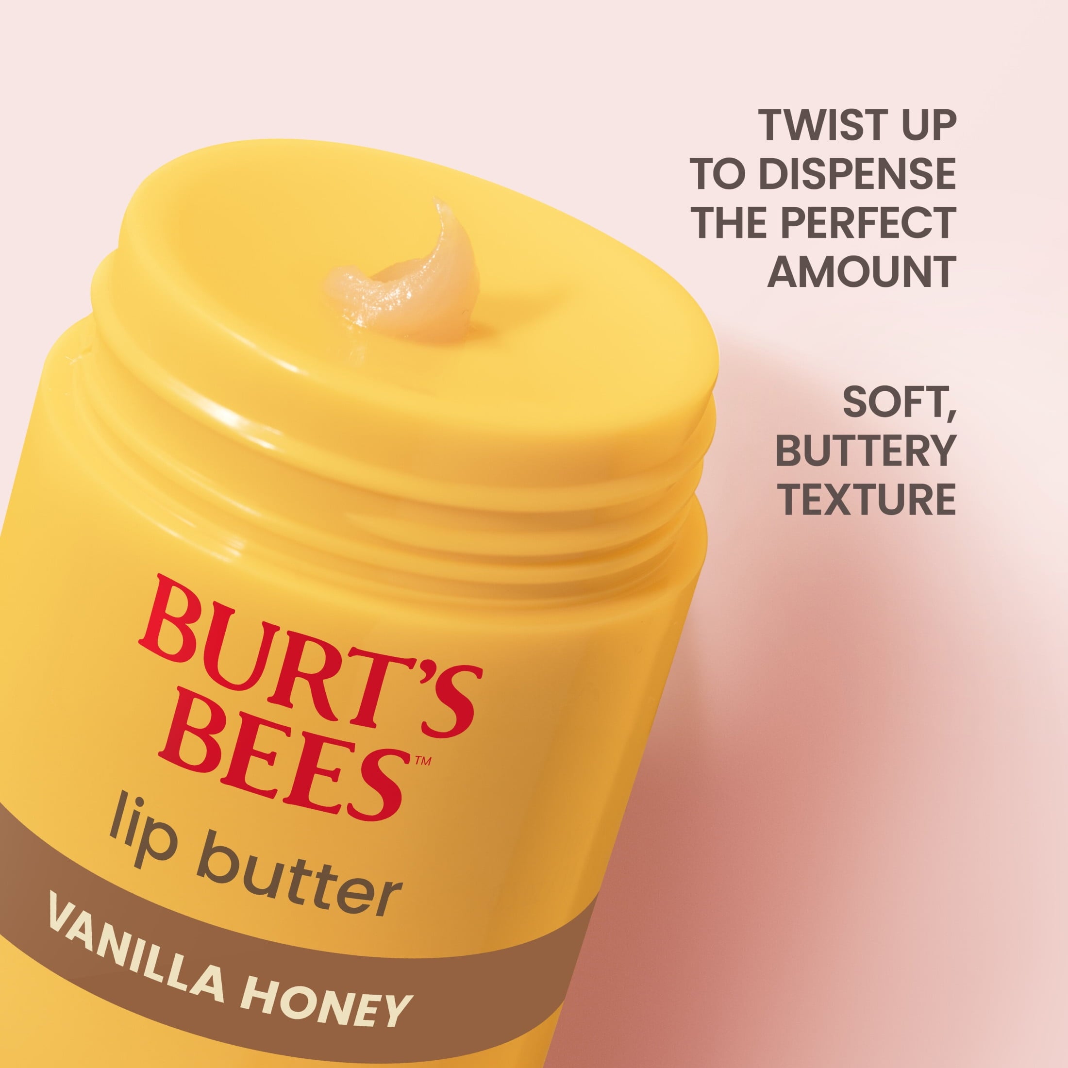Burt's Bees Vanilla Honey Lip Butter Balm, Twist Up Dispenser, 0.5 Oz.
