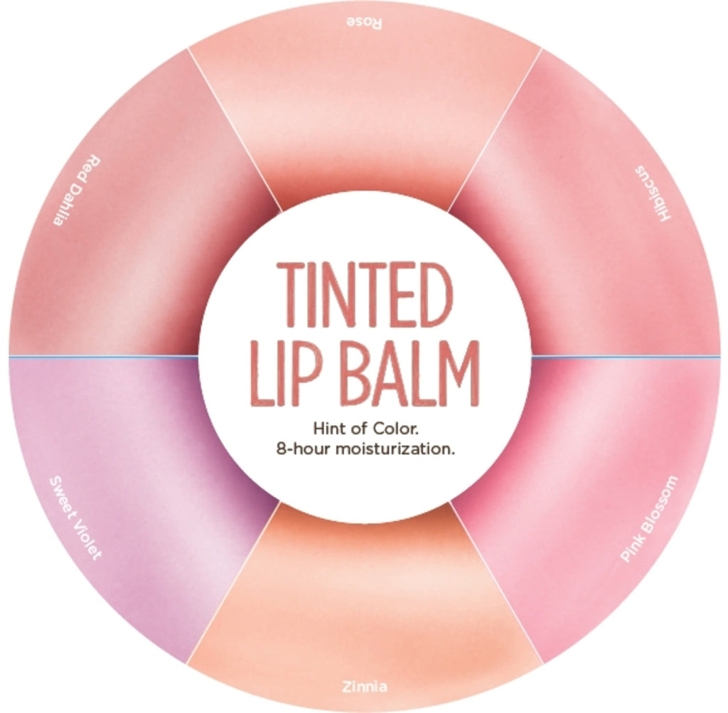 Burt's Bees 100% Natural Tinted Lip Balm, Red Dahlia with Shea Butter & Botanical Waxes - 1 Tube