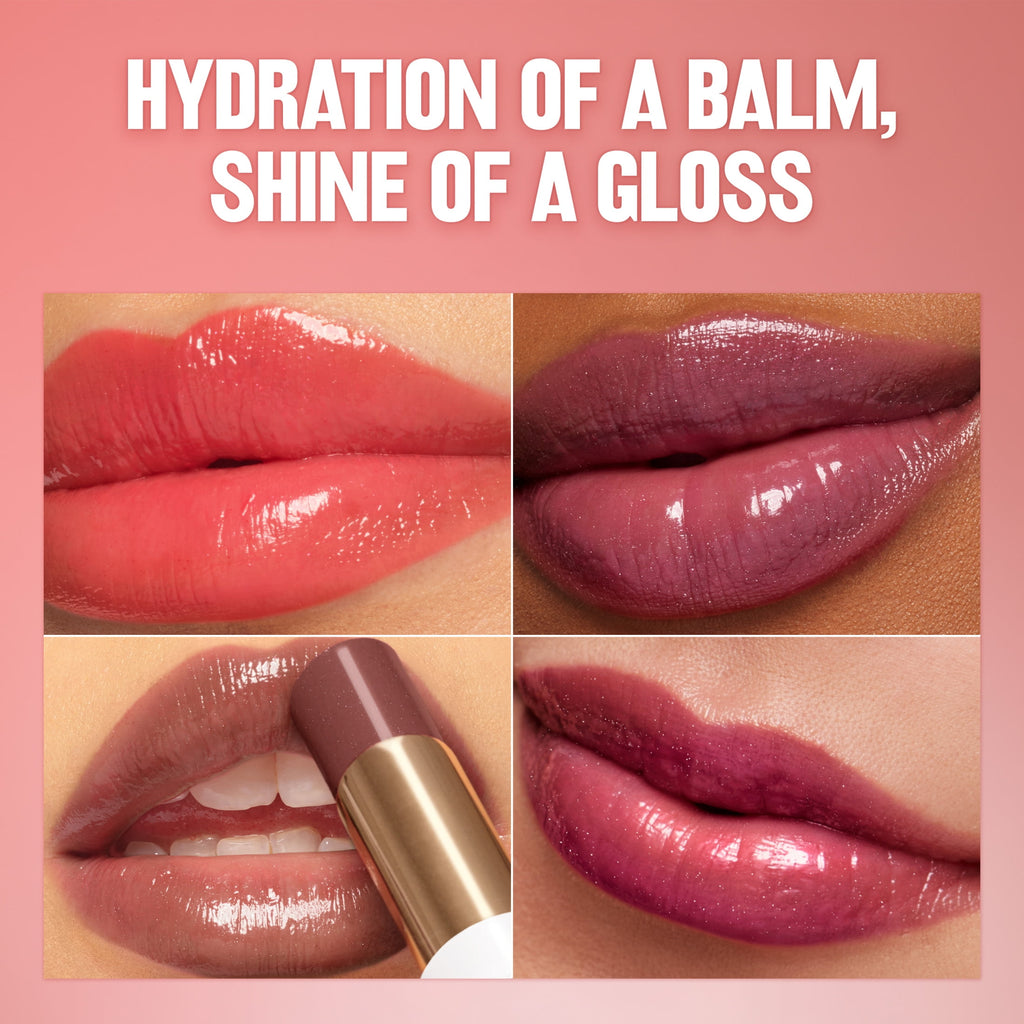 Revlon Super Lustrous Glass Shine Tinted Lip Balm, 004 Nude Illuminator, 0.11 oz