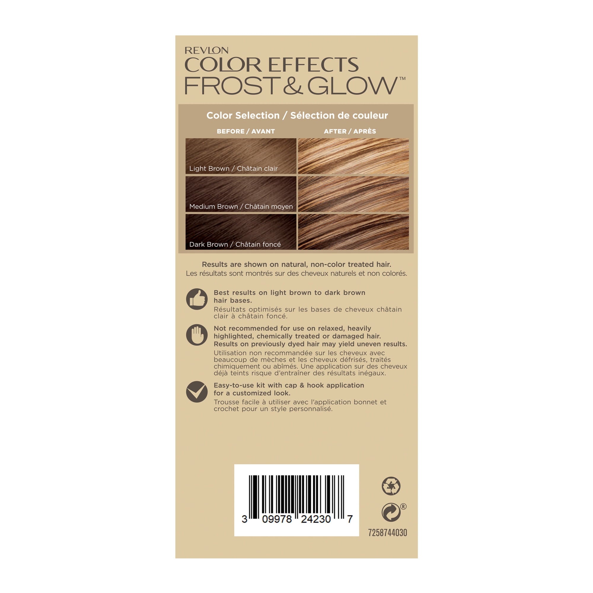 Revlon Permanent Hair Color by Revlon, Permanent Hair Dye, Color Effects Highlighting Kit, Ammonia Free & Paraben Free, 30 Honey, 8 Oz, (Pack of 1), 30 Honey, 1 count