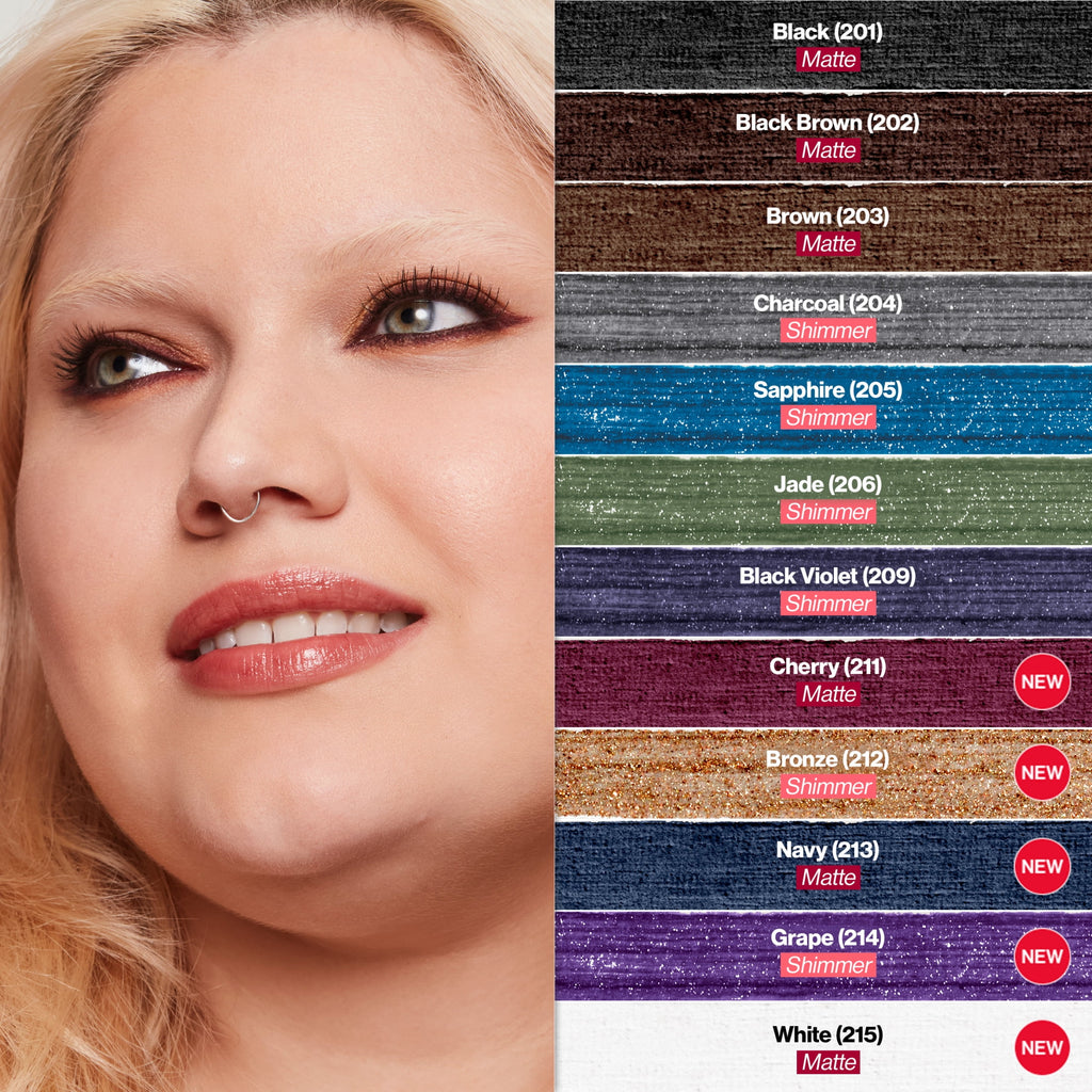 Revlon ColorStay Waterproof Eyeliner Pencil, Built-In Sharpener, 201 Black, 2 pack