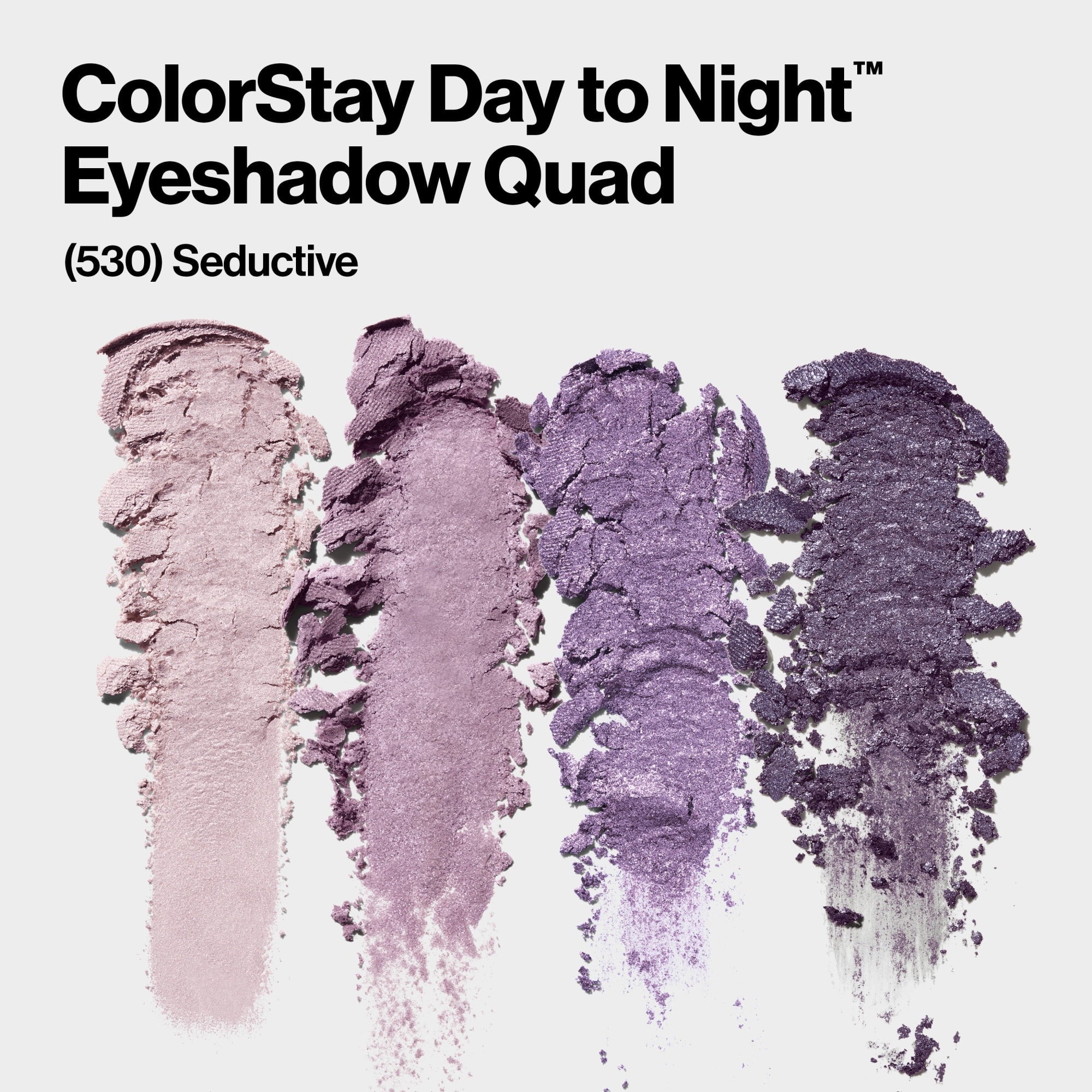 Revlon ColorStay Day to Night Long Lasting Matte and Shimmer Eyeshadow Quad, 530 Seductive, 0.16 oz