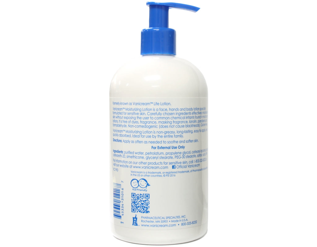 Vanicream For Sensitive Skin Moisturizing Lotion, 16 oz