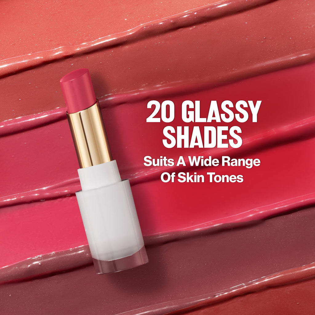 Revlon Super Lustrous Glass Shine Tinted Lip Balm, 004 Nude Illuminator, 0.11 oz